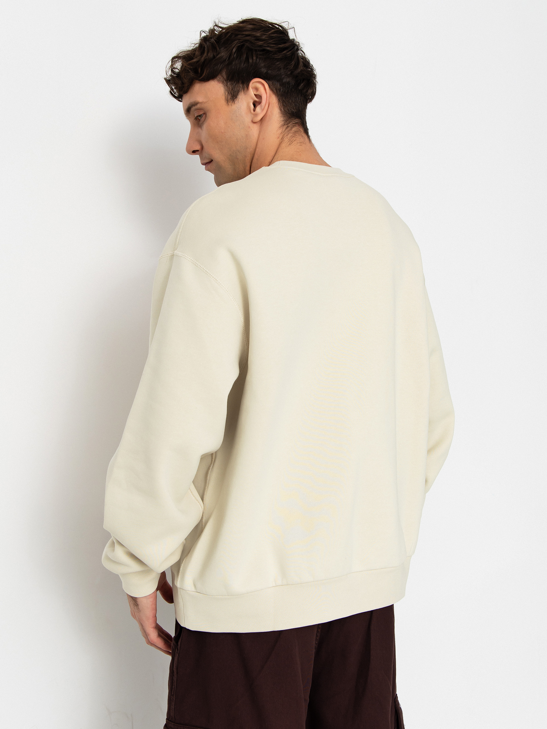 Nike SB Essential Logo Crew Sweatshirt (lt khaki/white)