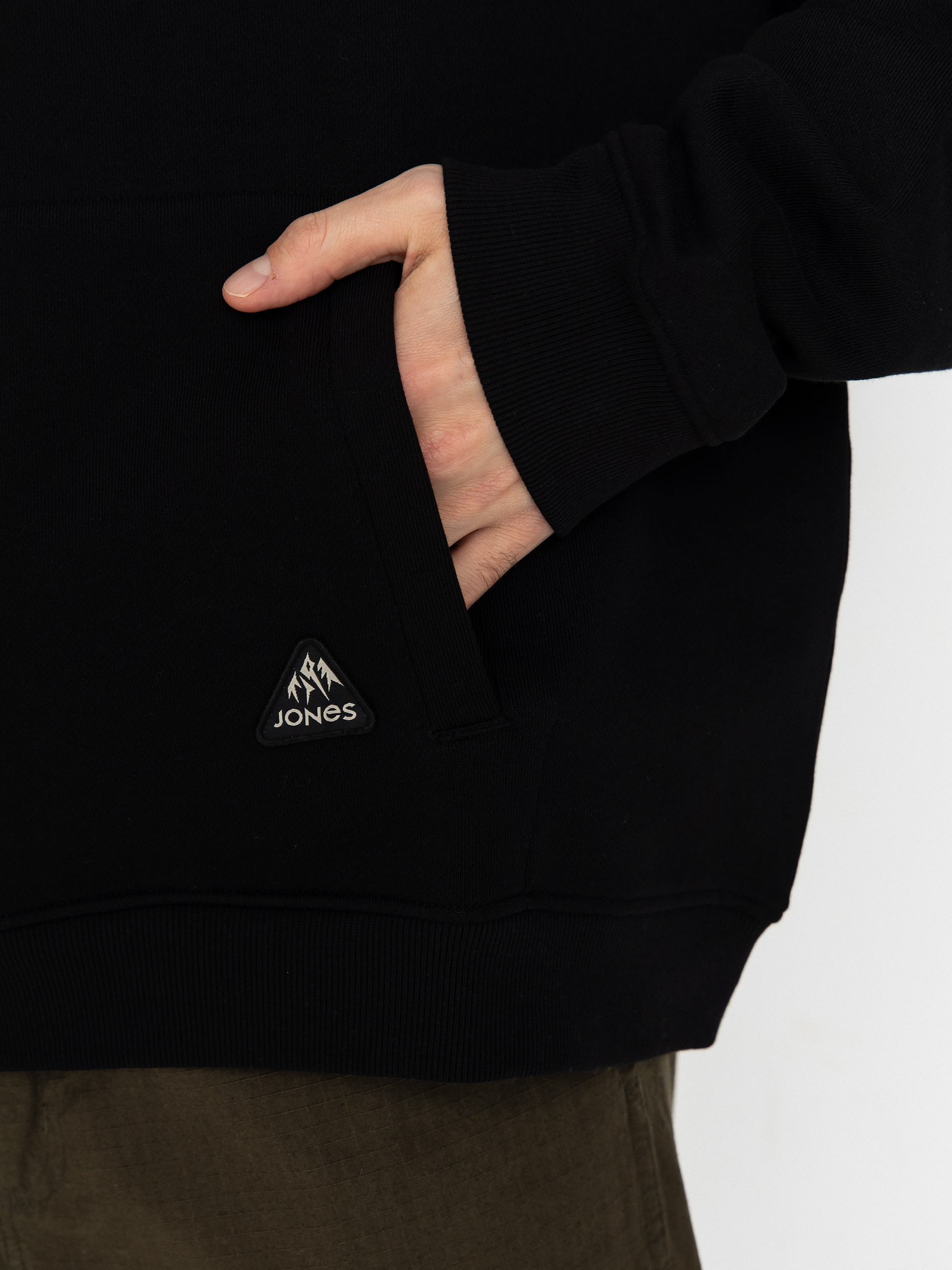 Jones Snowboards Truckee Org Cot Hoodie (stealth black)