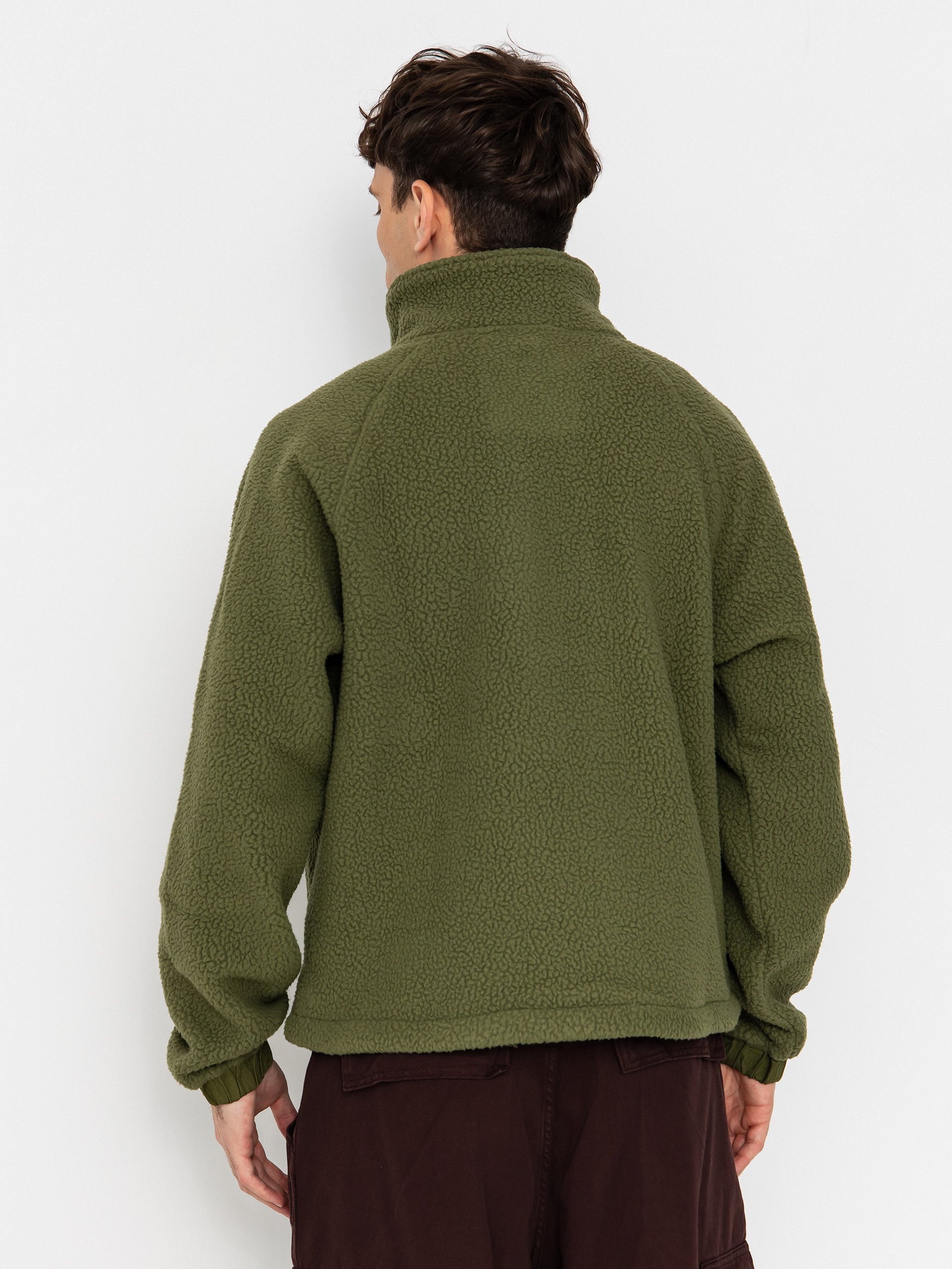 Jones Snowboards Campfire Rec Sherpa Sweatshirt (moss green)