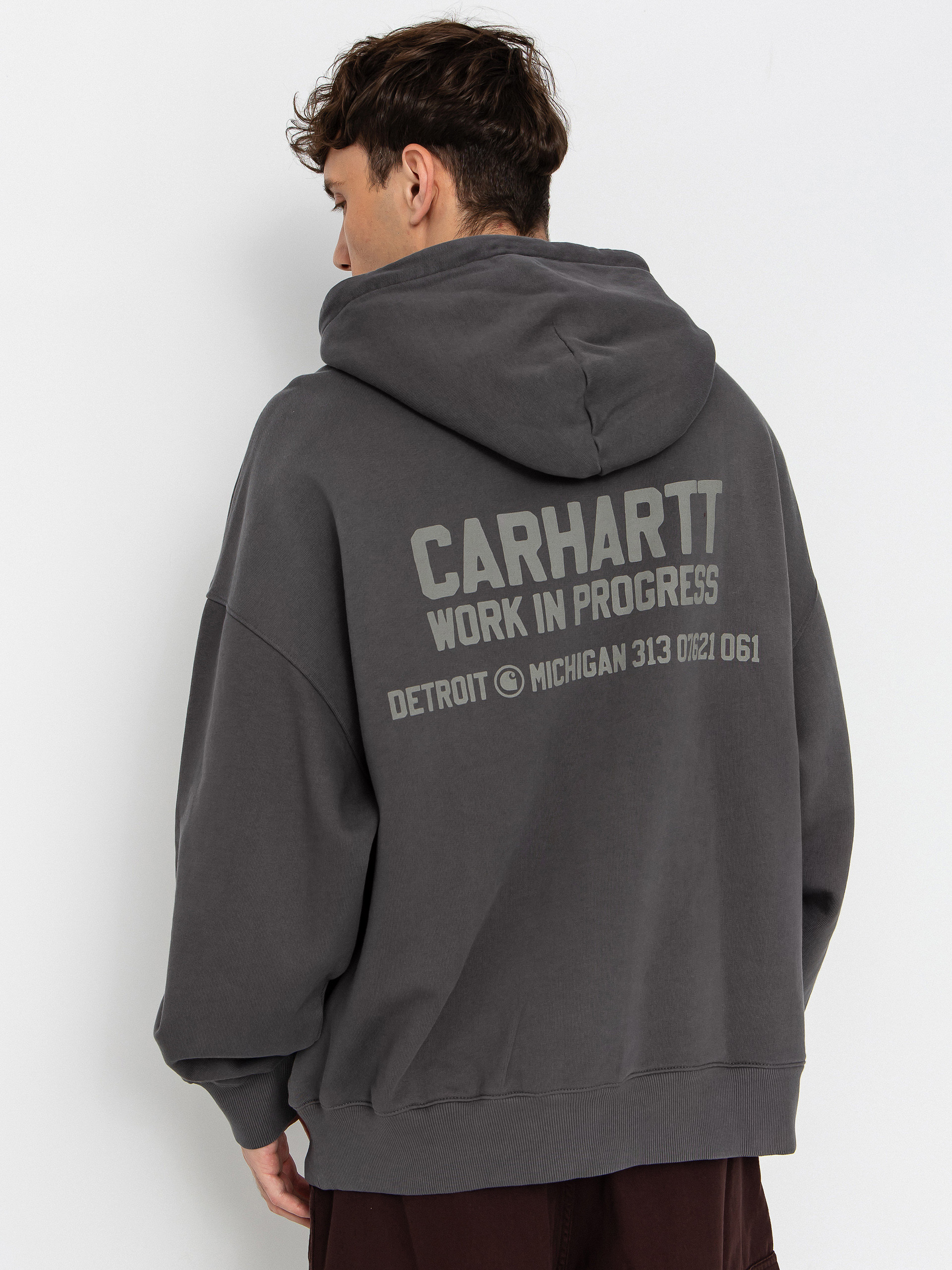 Carhartt WIP Hoodie Distance HD - grey (graphite/stone dyed)
