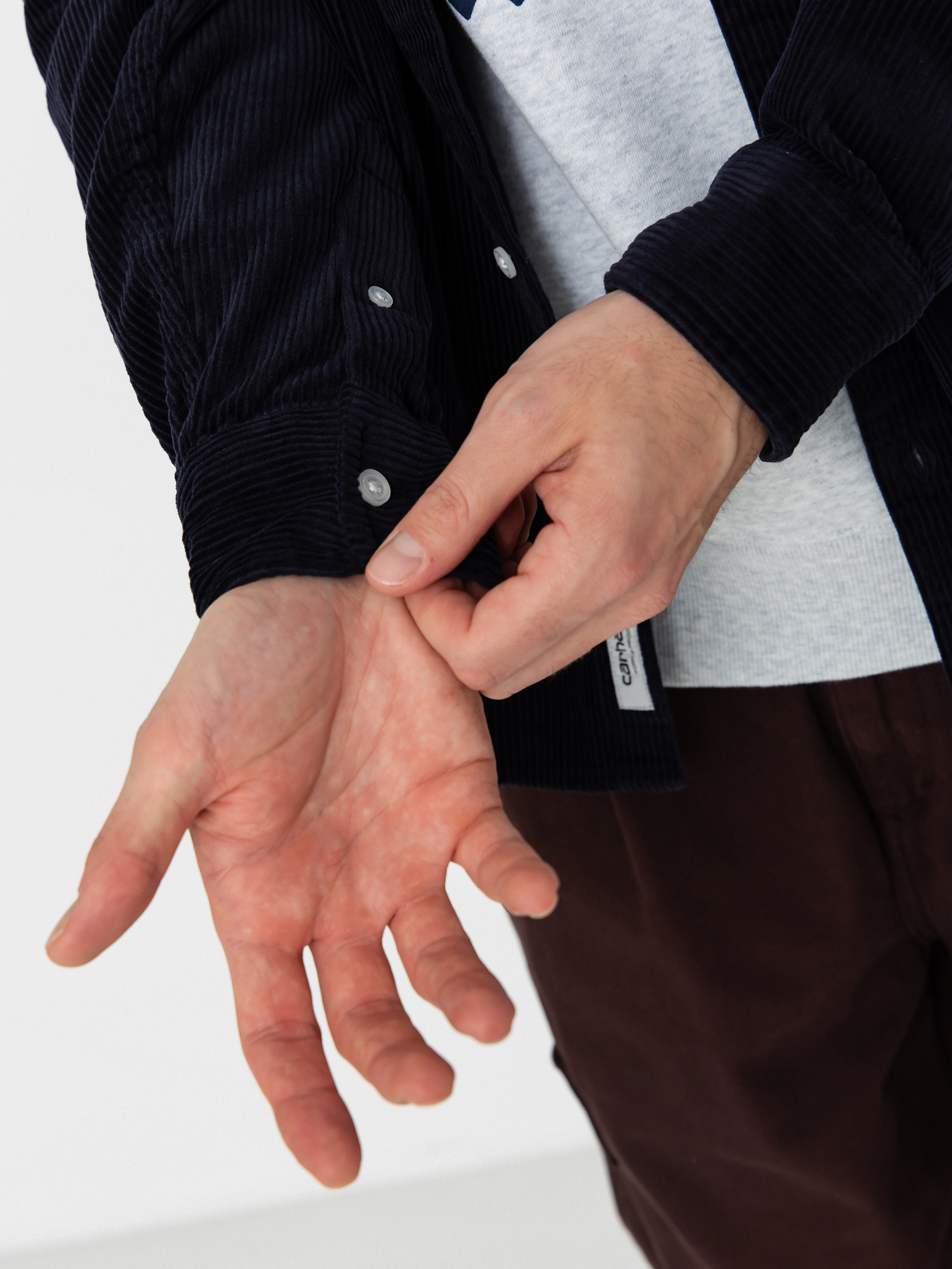 Carhartt WIP Hemd Madison Cord (dark navy/dark navy)