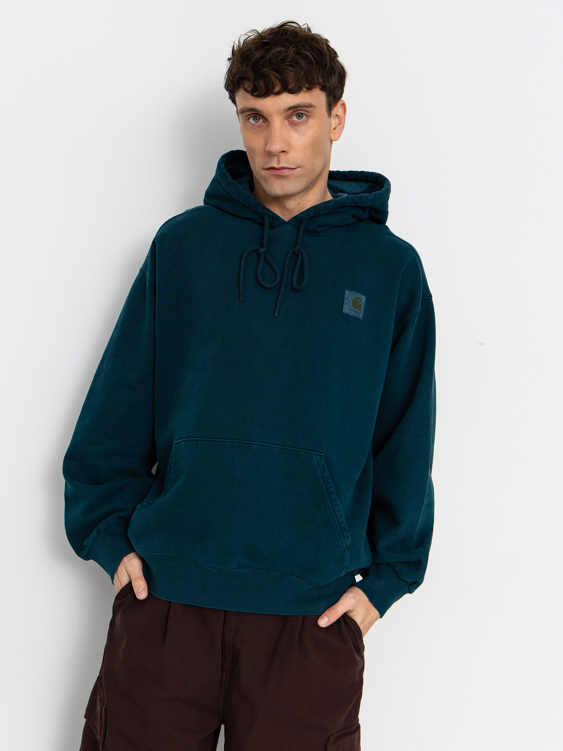 Carhartt WIP Hoodie Vista HD - green (deep lagoon/garment dyed)
