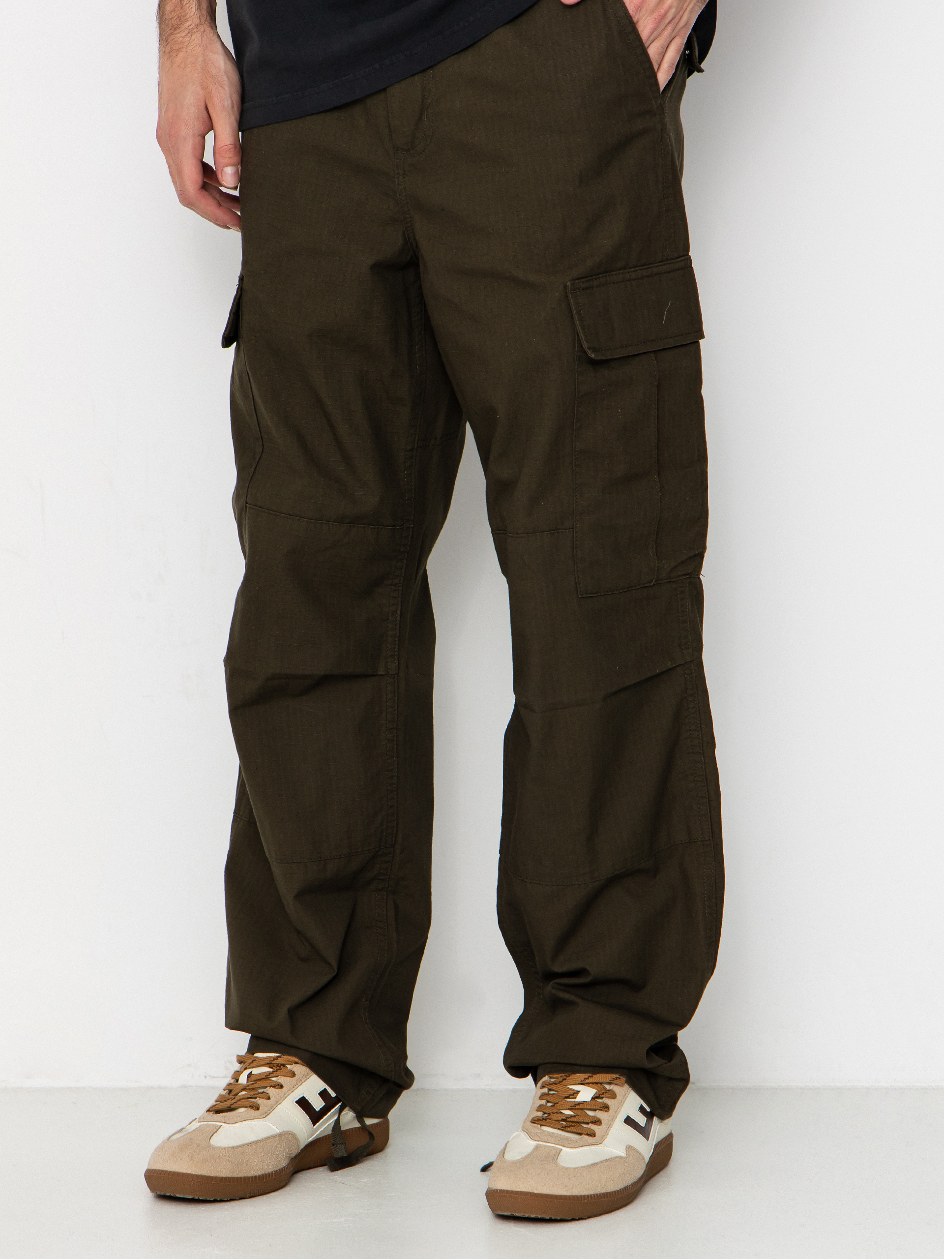 Carhartt WIP Pants Regular Cargo - green (cypress/rinsed)