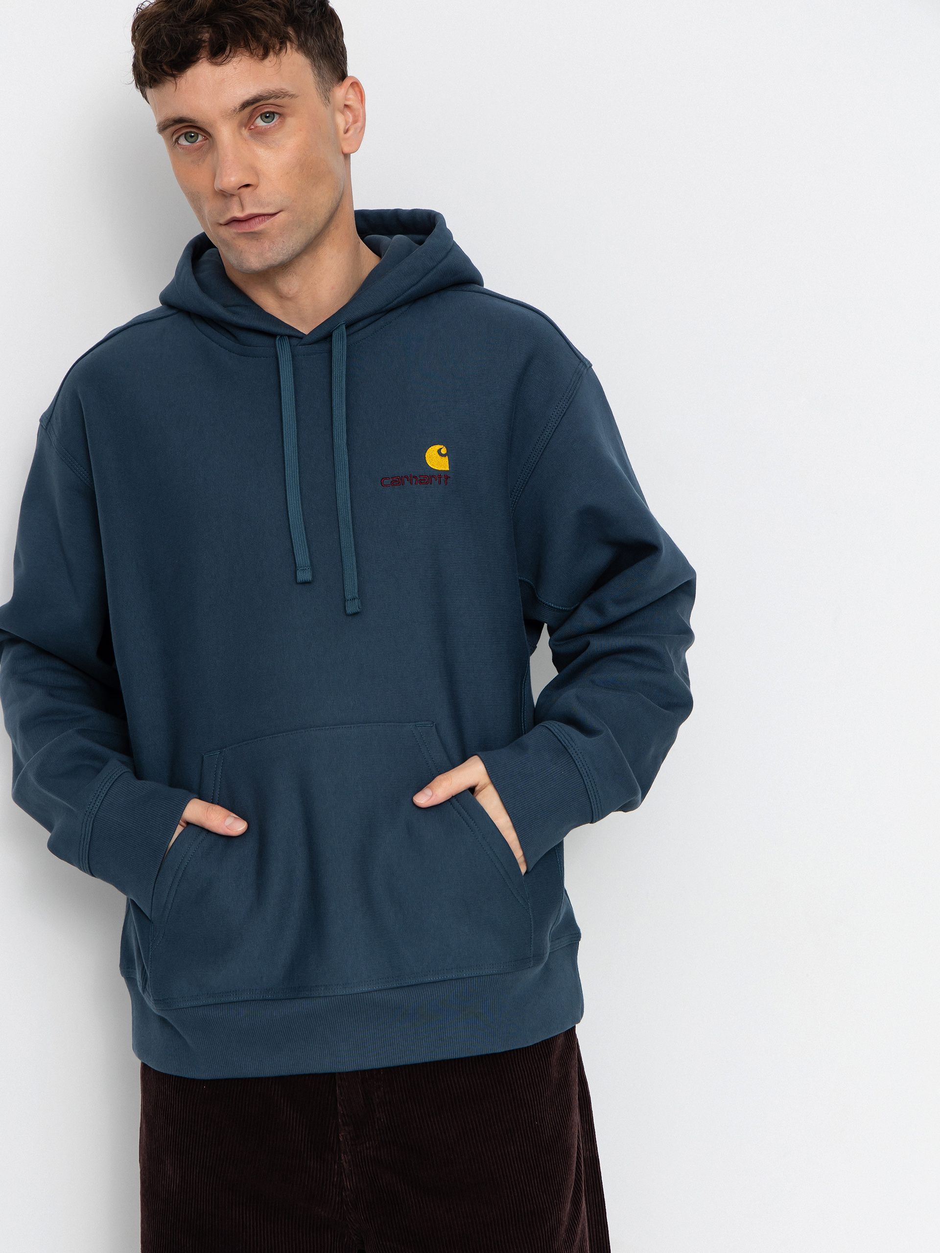 Carhartt WIP American Script HD Hoodie (office blue)