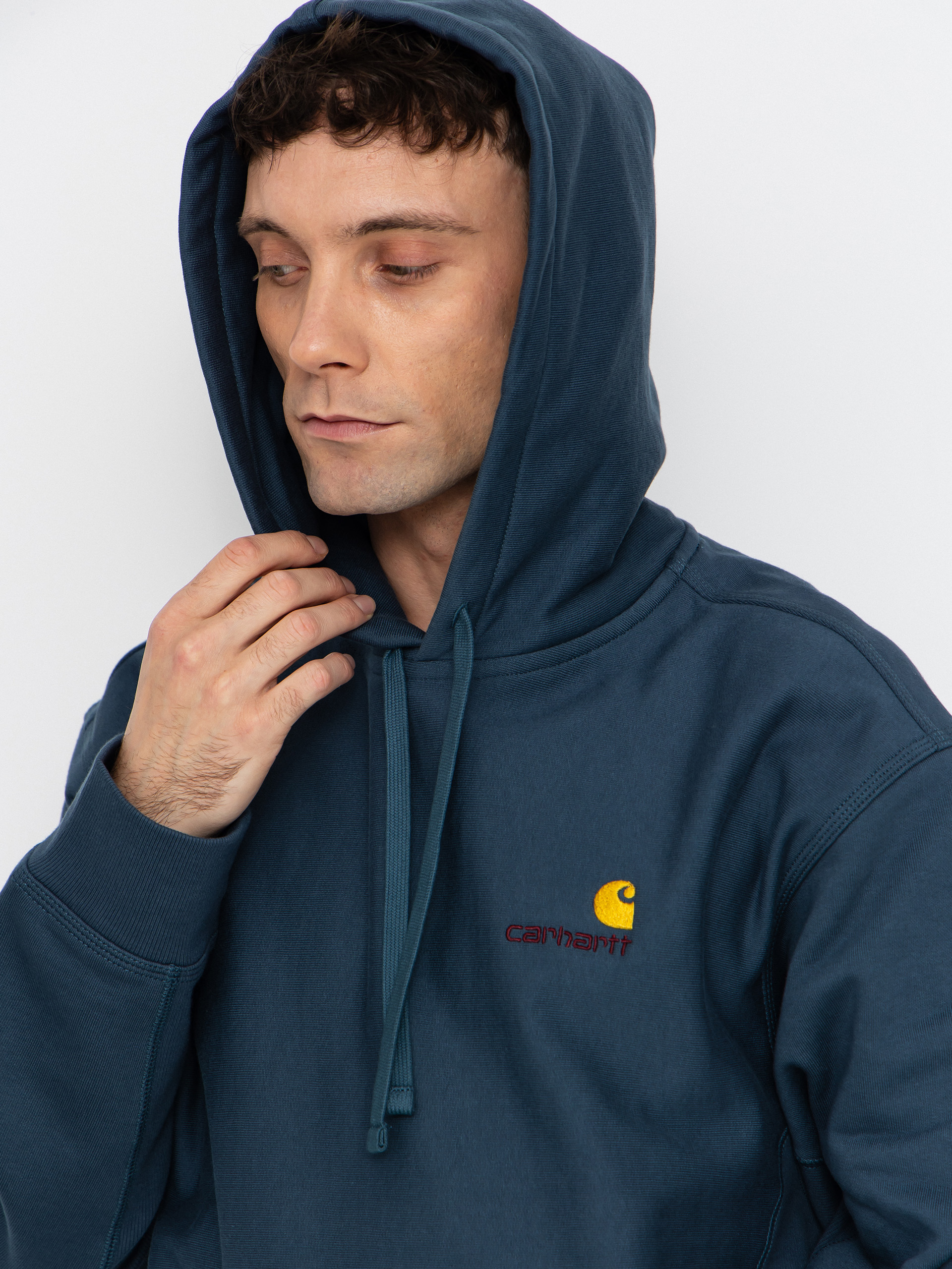 Carhartt WIP American Script HD Hoodie (office blue)
