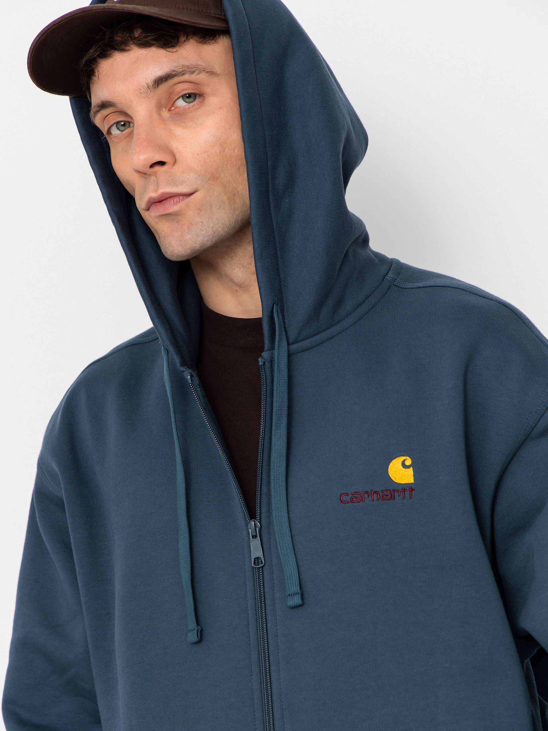 Carhartt WIP Hoodie American Script ZHD (office blue)