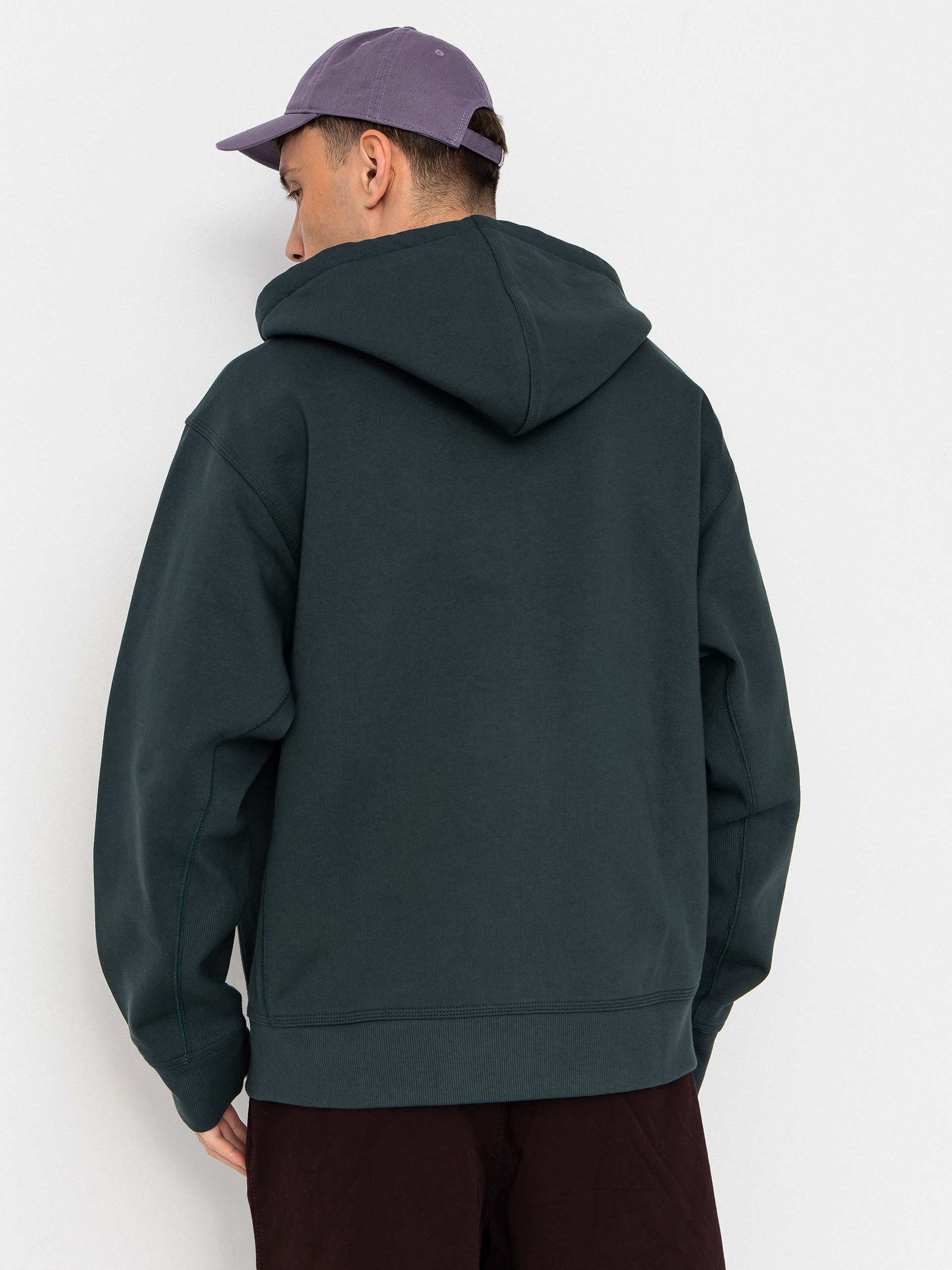 Carhartt WIP American Script ZHD Hoodie - green (kale green)