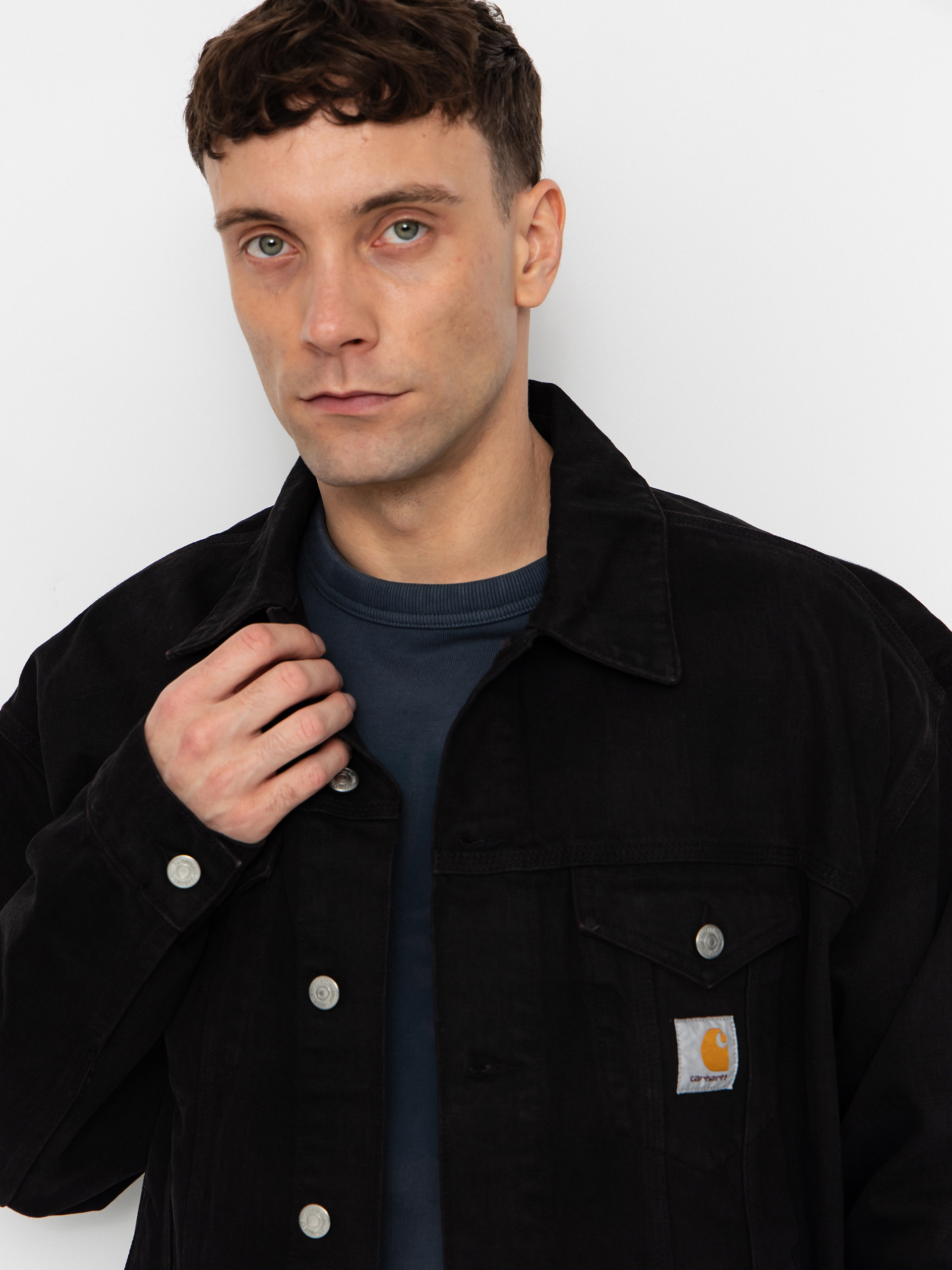 Carhartt WIP Everson Trucker Jacket (everson print/black/palisander)