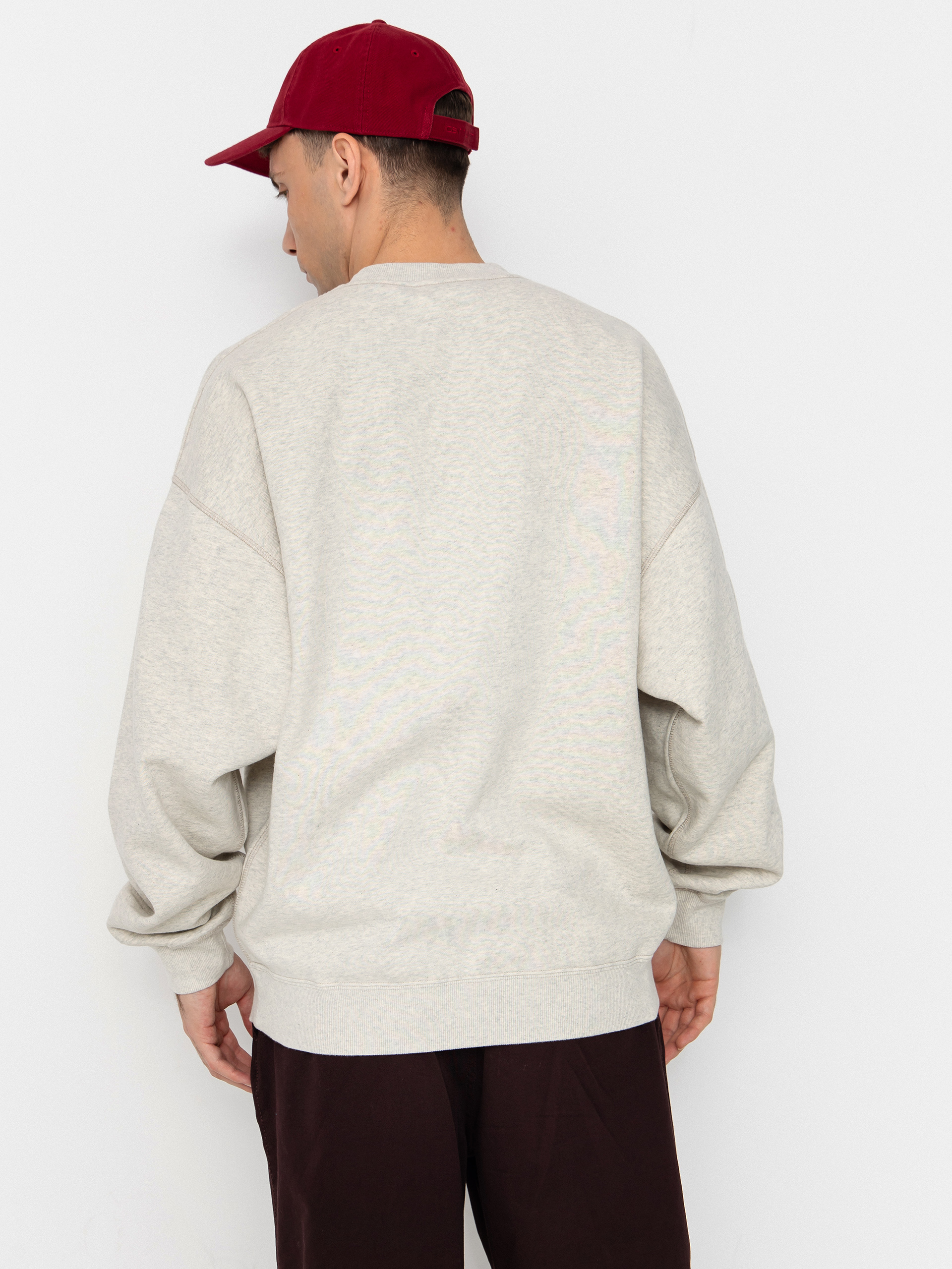 Polar Skate Frankie Crewneck Sweatshirt (ivory grey melange)