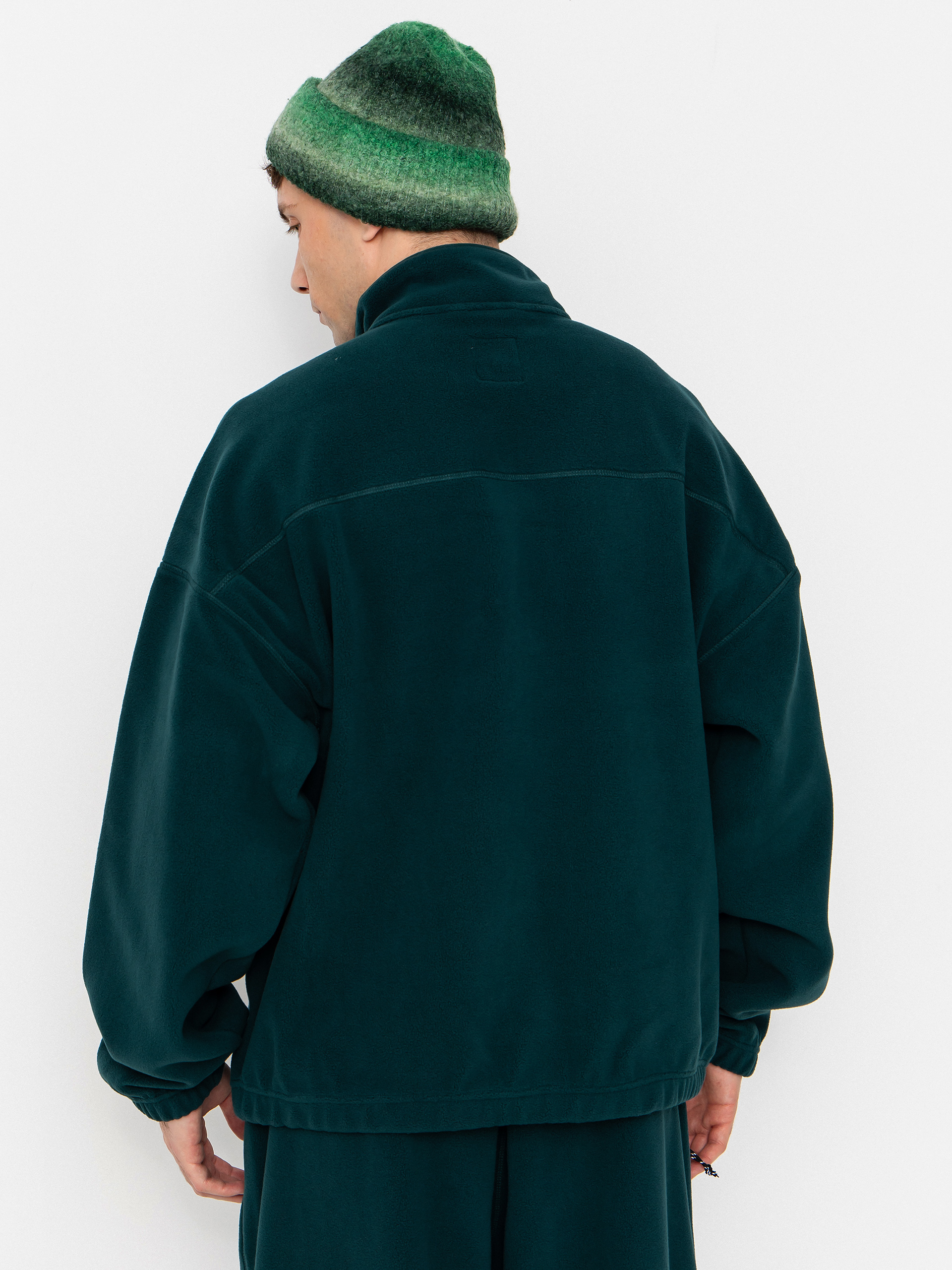 Polar Skate Ivan Half Zip Strickjacke (dark emerald)