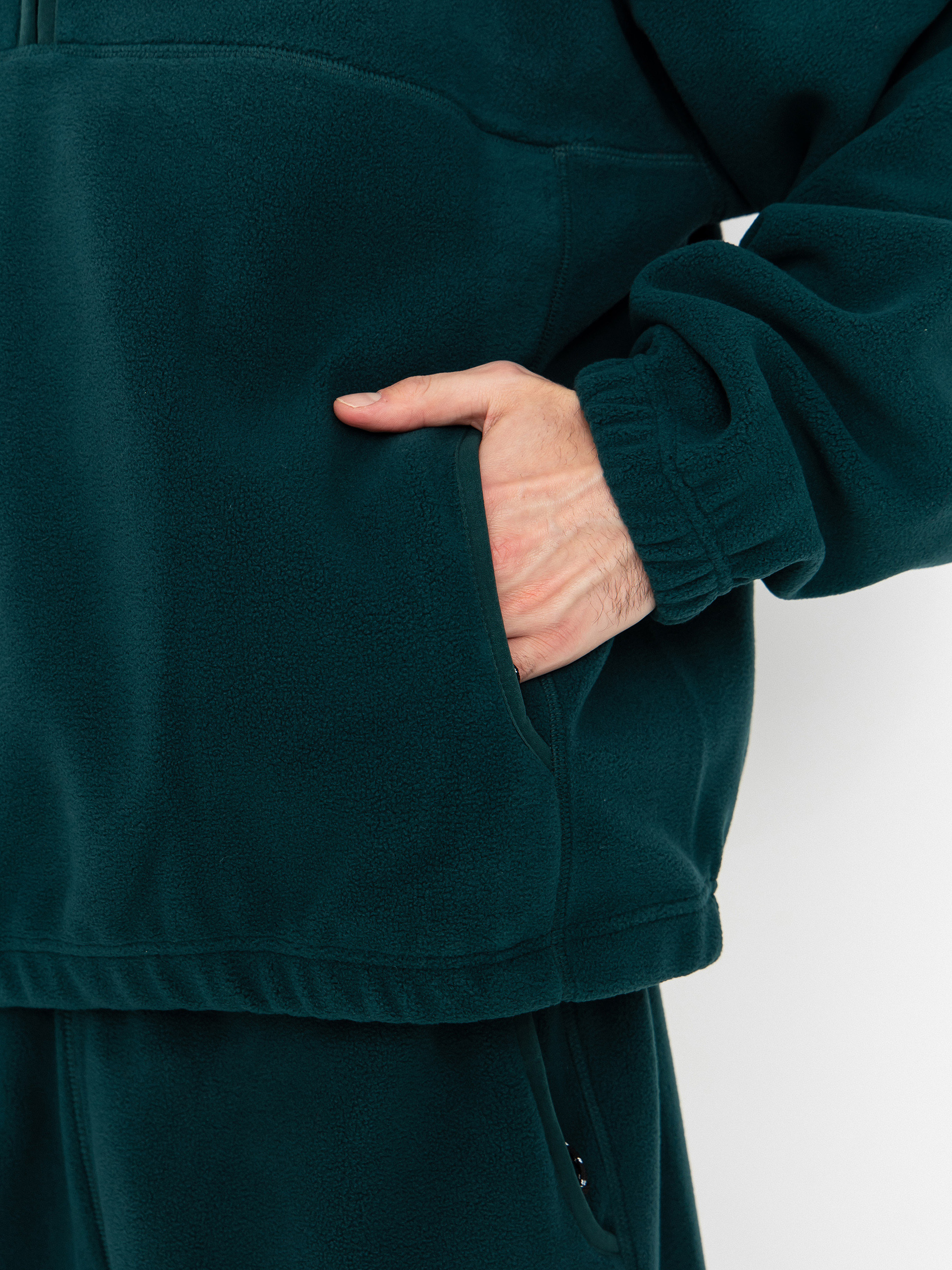 Polar Skate Ivan Half Zip Cardigan (dark emerald)