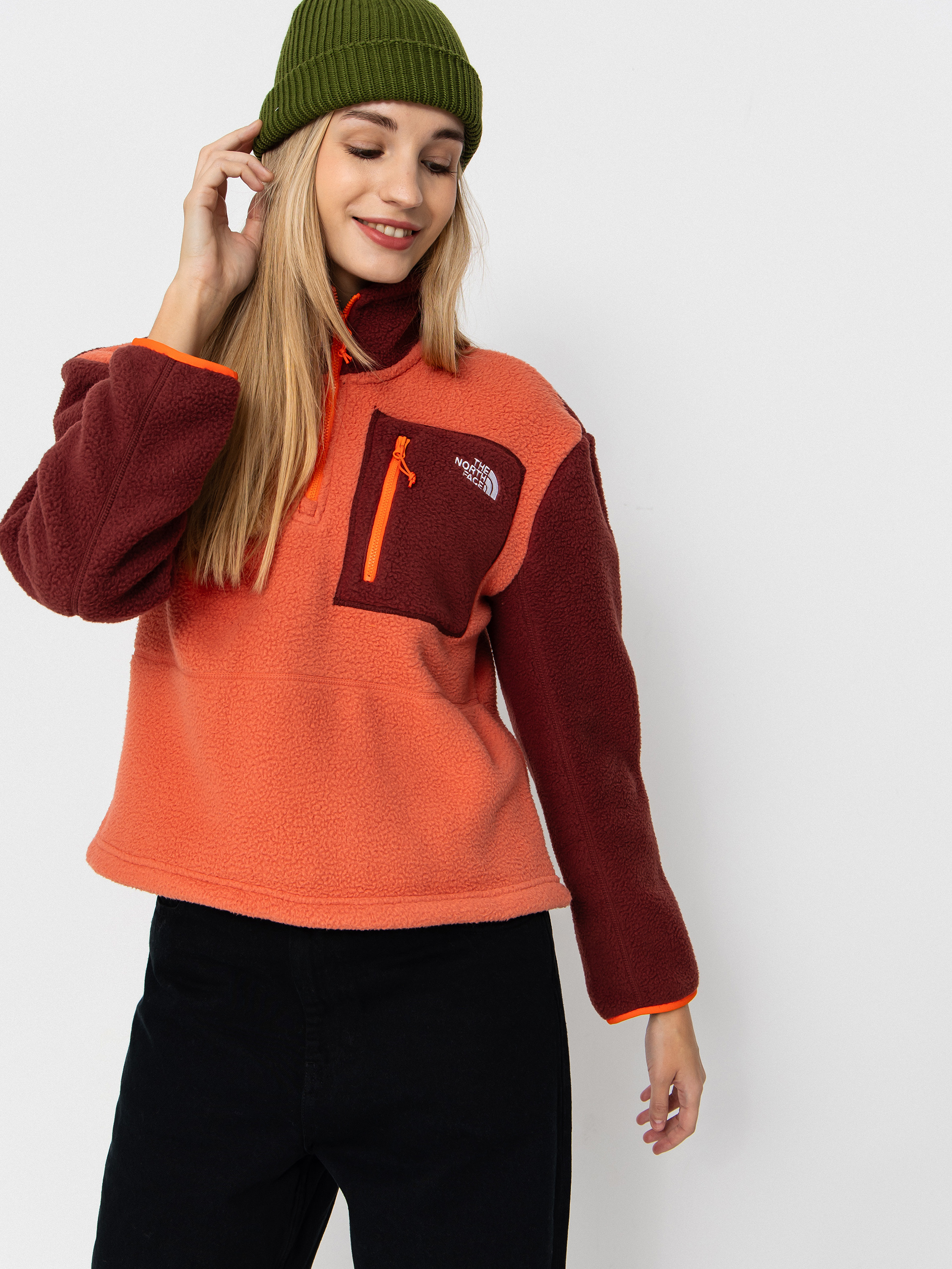 The North Face Yumiori 1/4 Zip Fleece - orange (mars dust/sumac