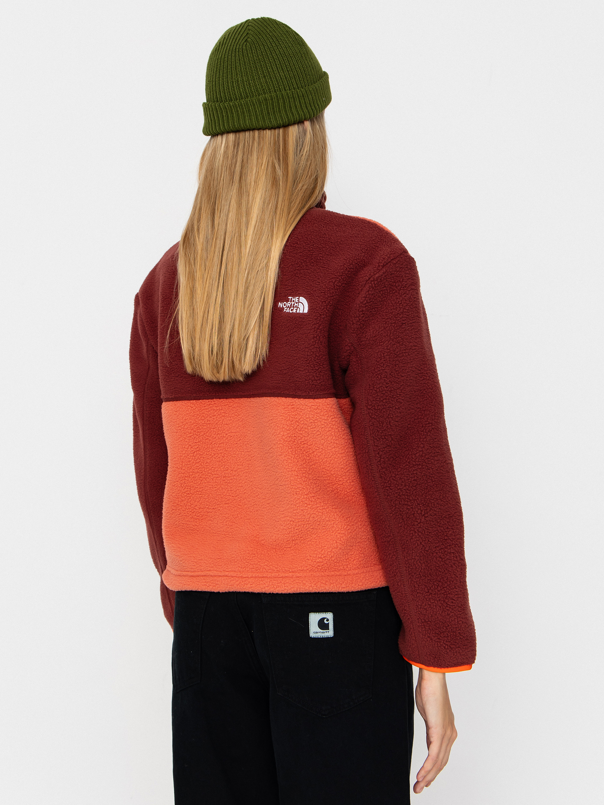 Herren The North Face Yumiori 1/4 Zip Fleece Jacke (mars dust/sumac/solar f)