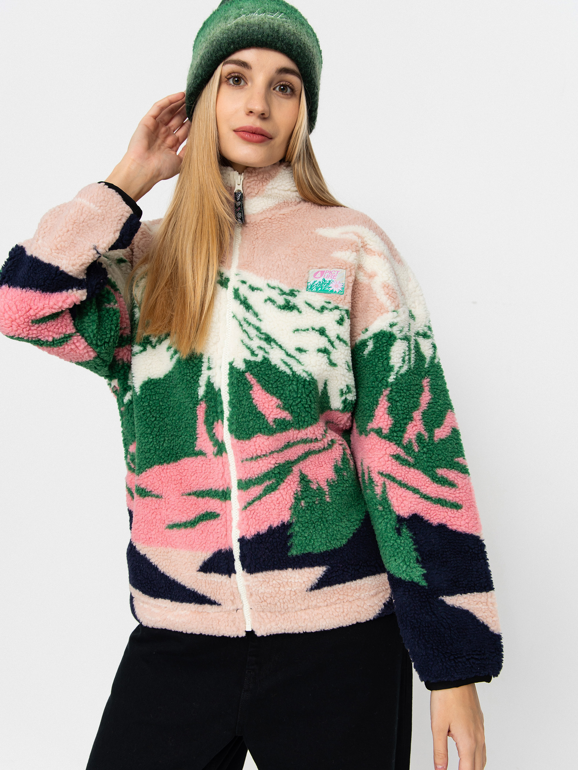 Picture Nyss Wmn Fleece Jacke (cloudy landscape women)