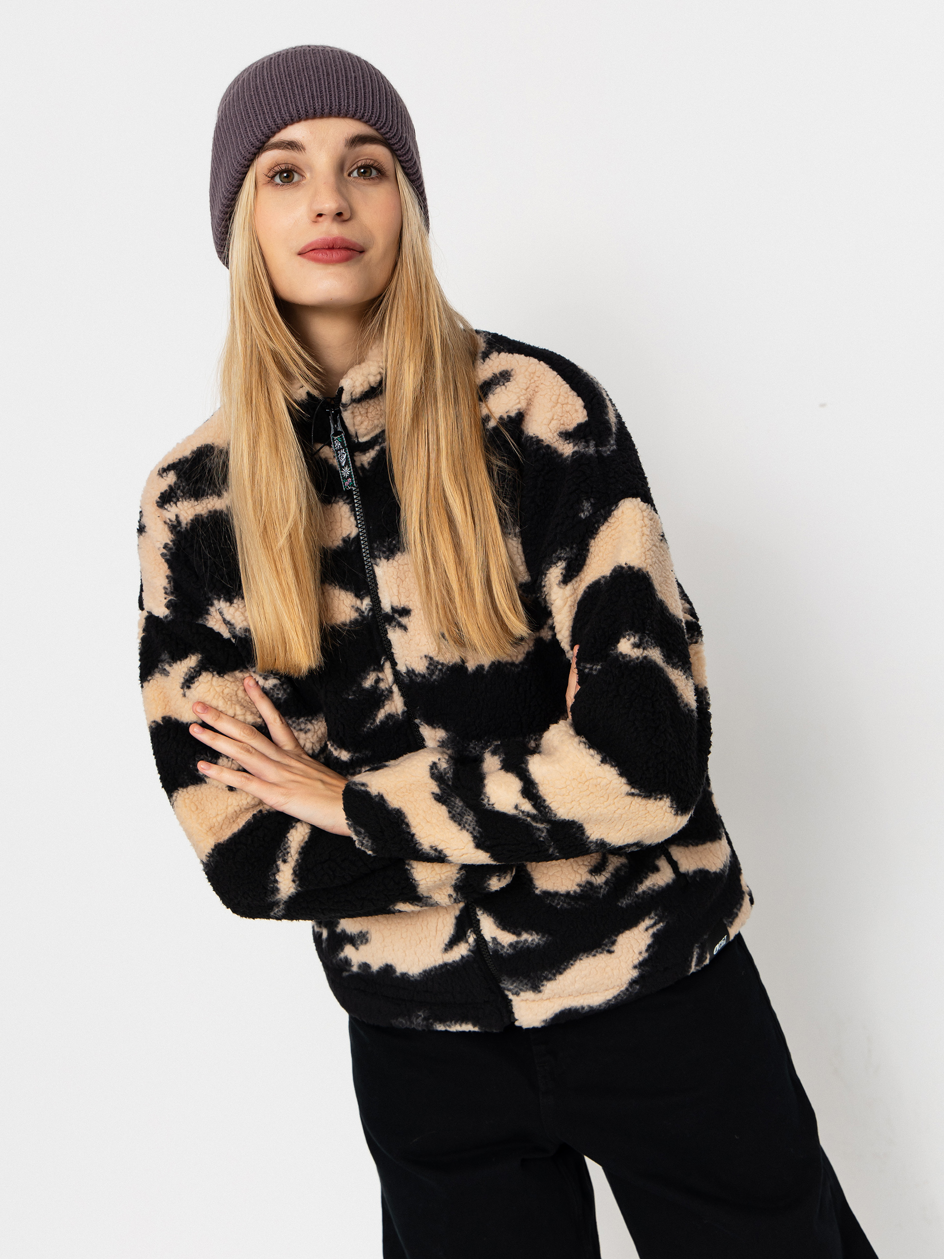 Picture Gypsi Wmn Fleece Jacke (shadow print)