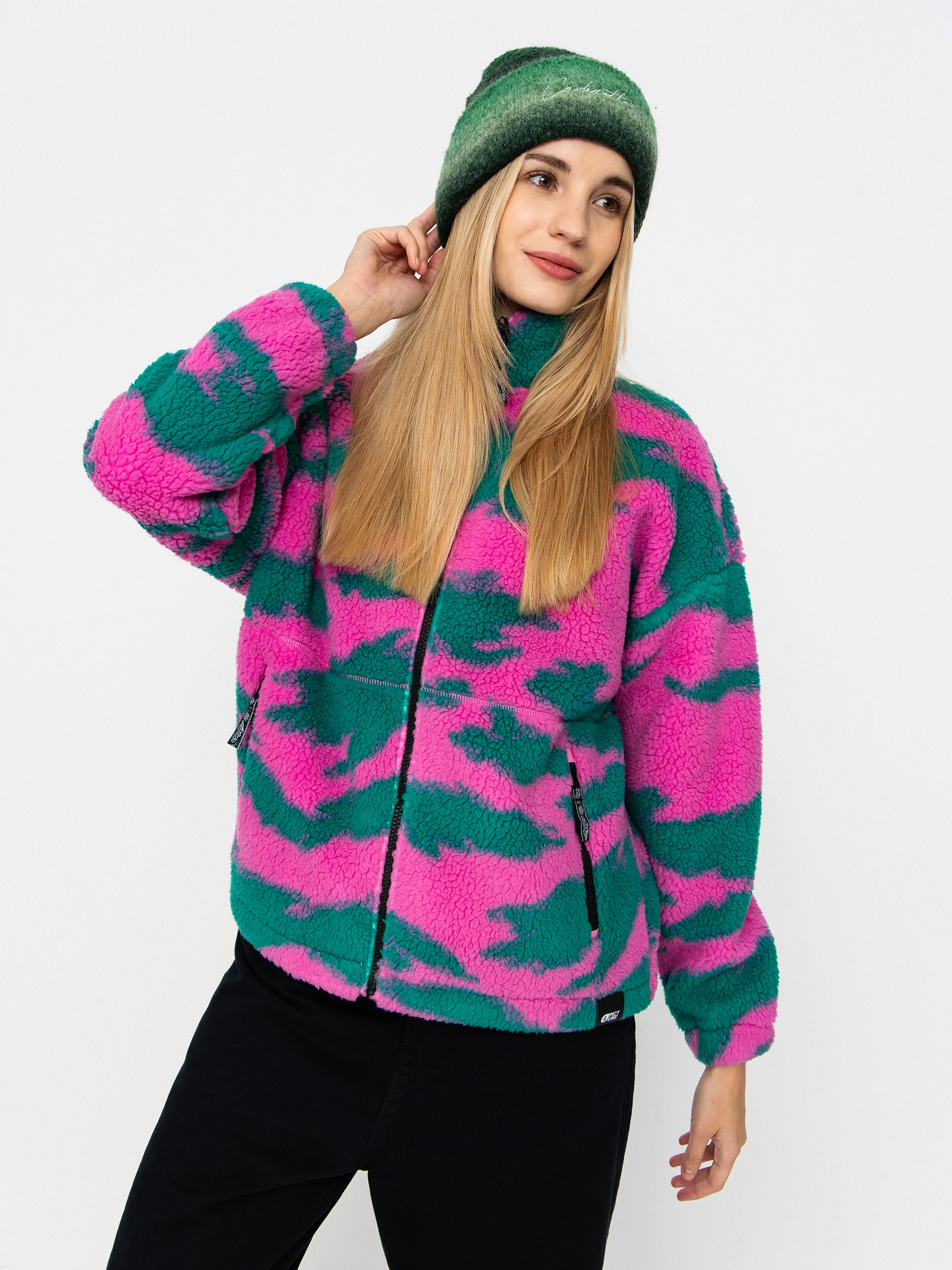 Damen Picture Gypsi Fleece Jacke (retro bliss print)