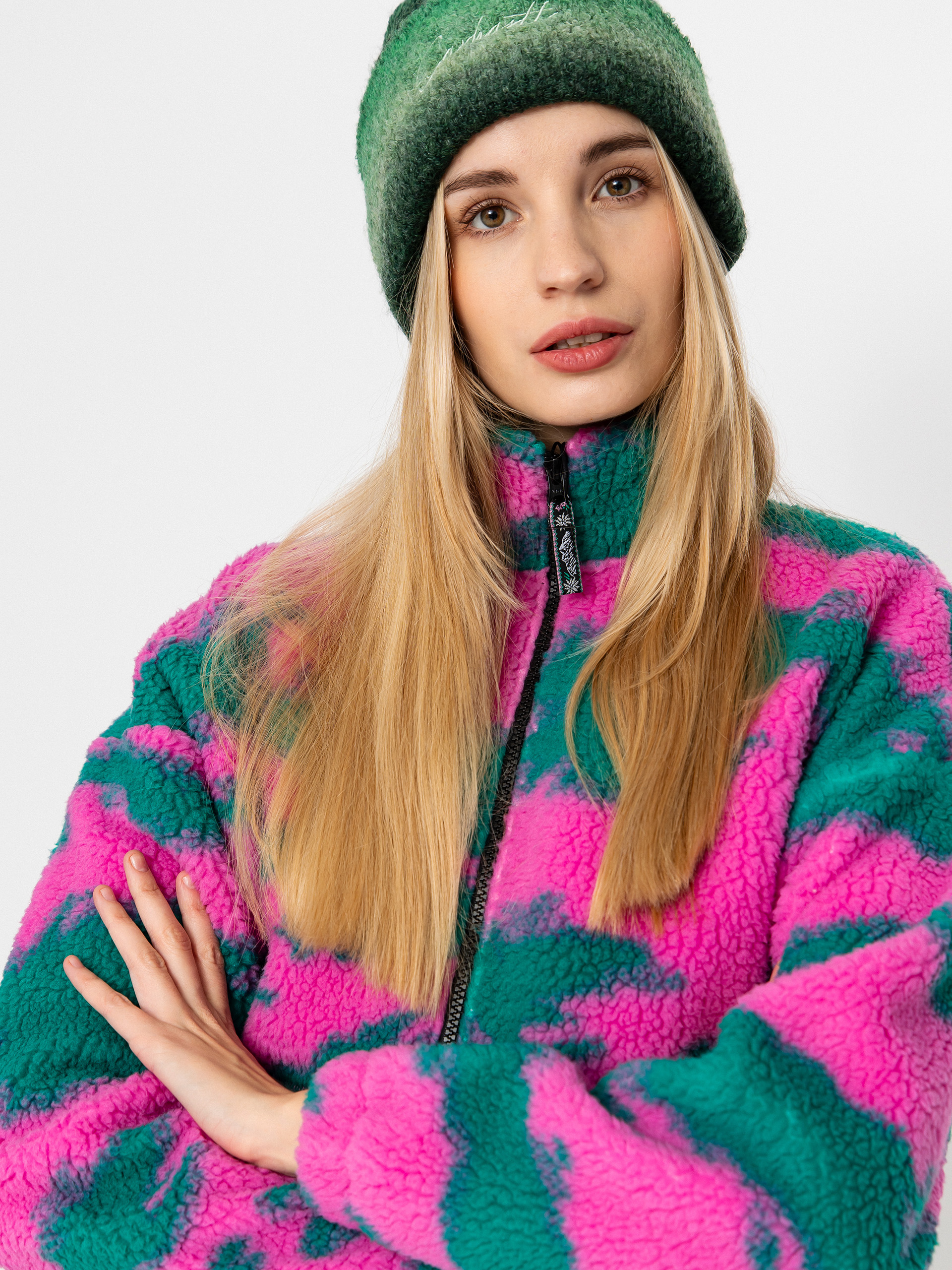 Damen Picture Gypsi Fleece Jacke (retro bliss print)