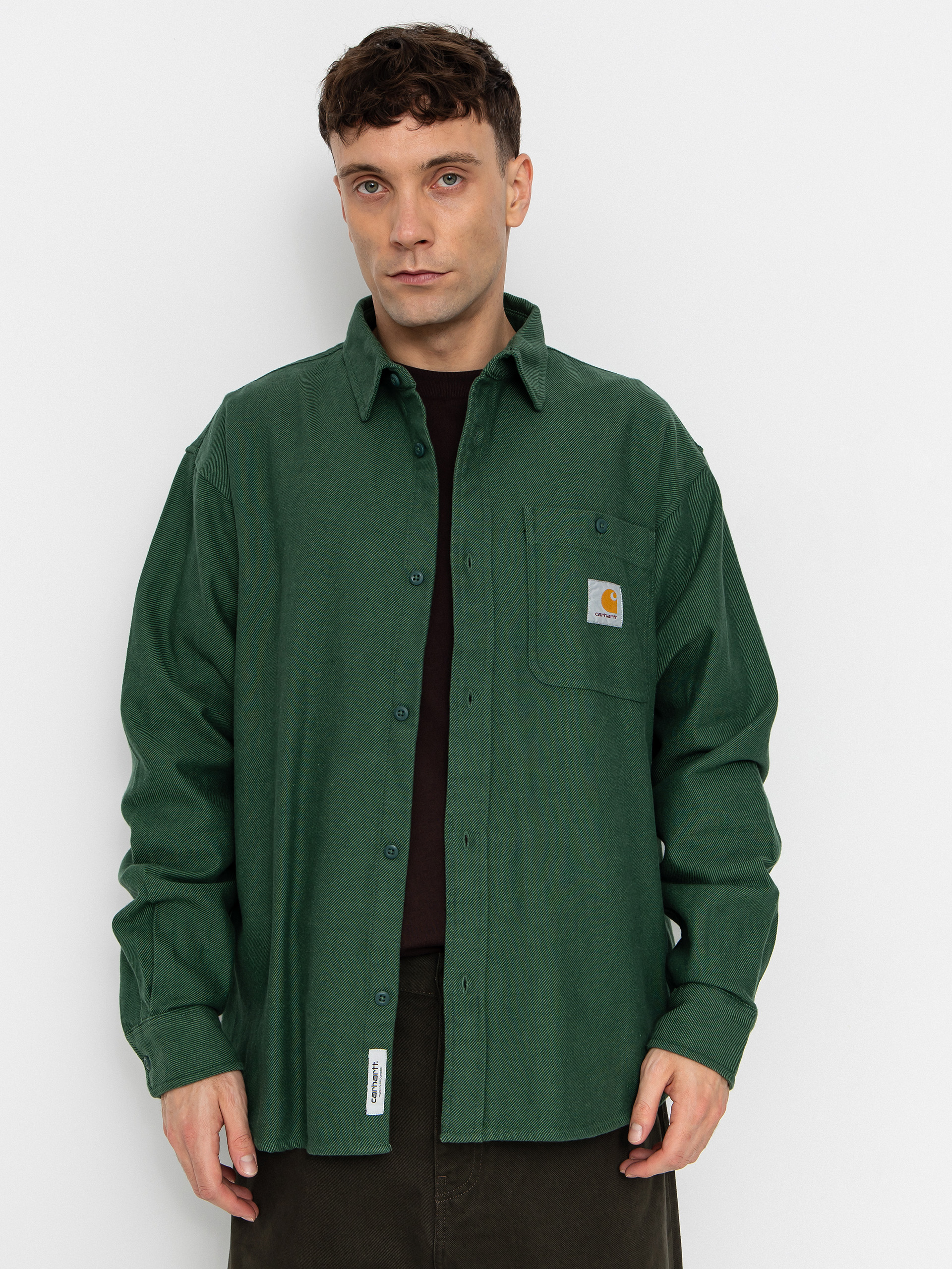 Carhartt WIP Hemd Edgar (sycamore tree/wax)