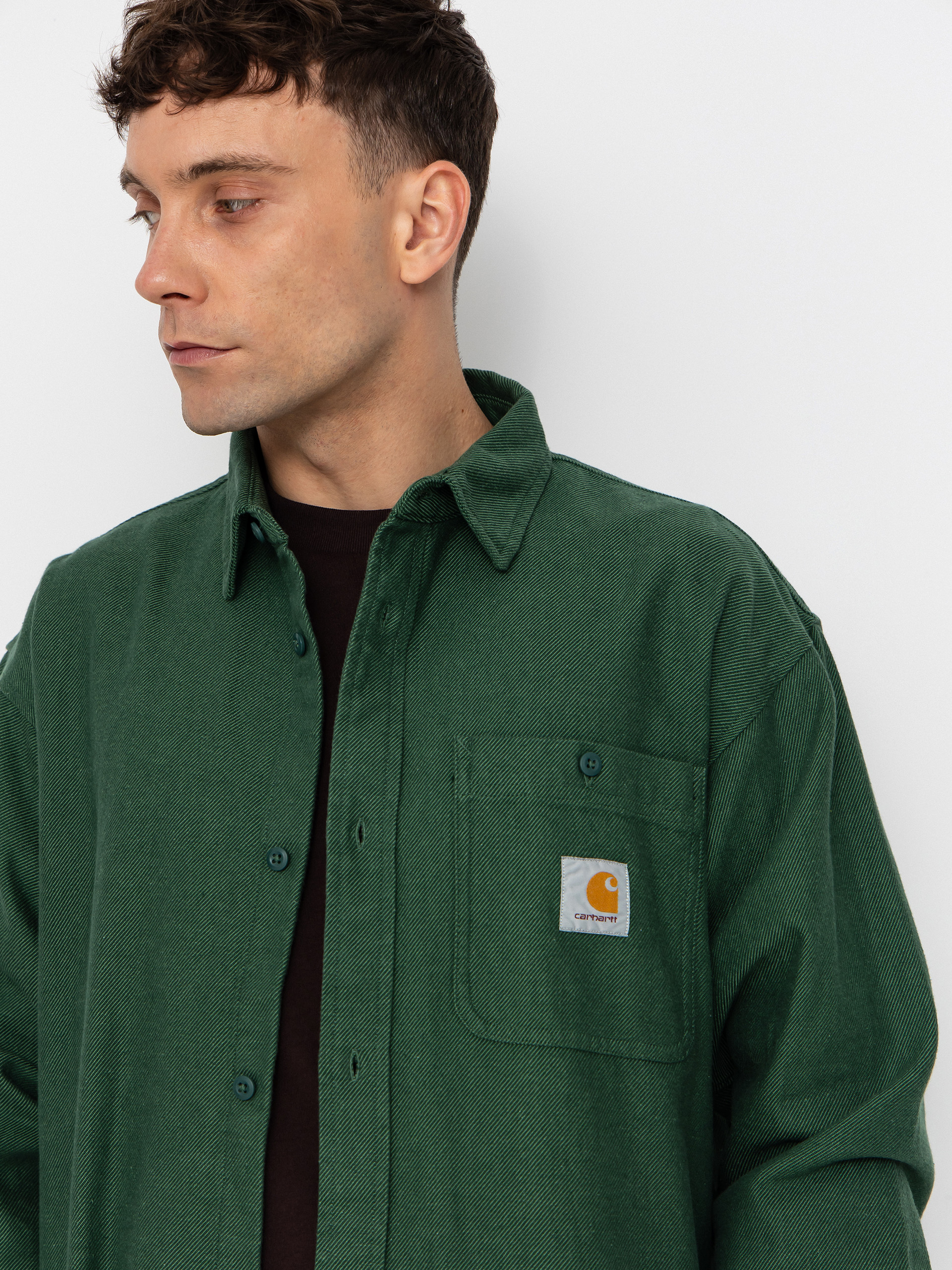 Carhartt WIP Hemd Edgar (sycamore tree/wax)