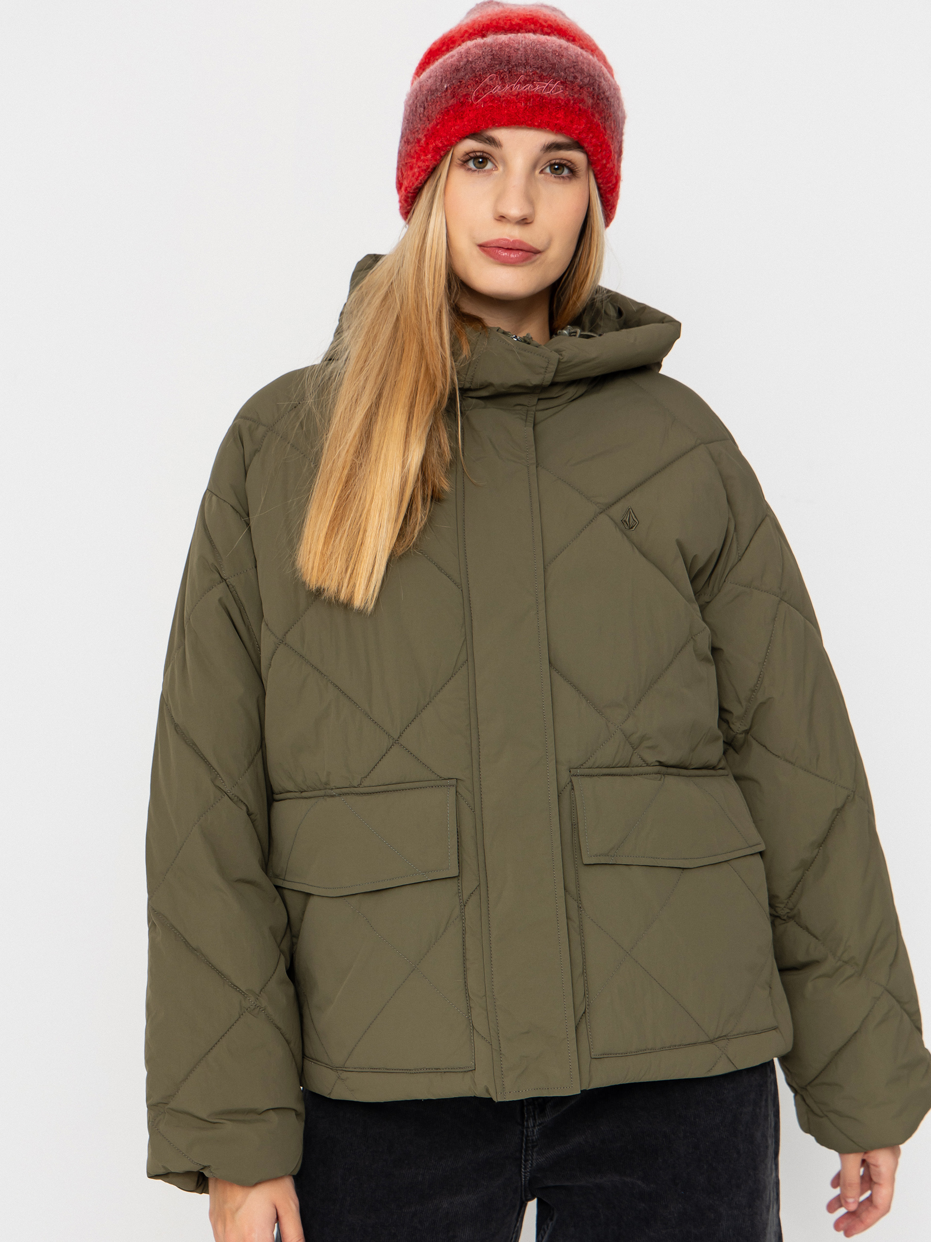 Volcom Jacket Out Of Boxy Puff Wmn - green (wintermoss)