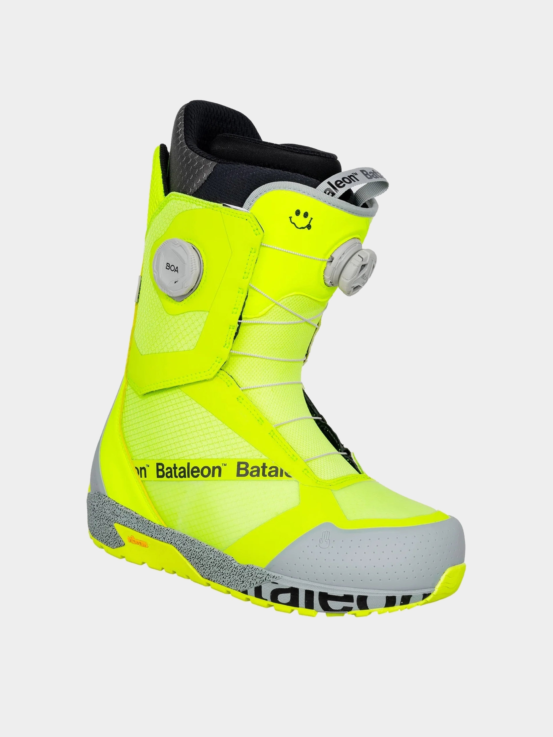 Mens Bataleon Snowboard boots Salsa Double BOA (neon yellow)