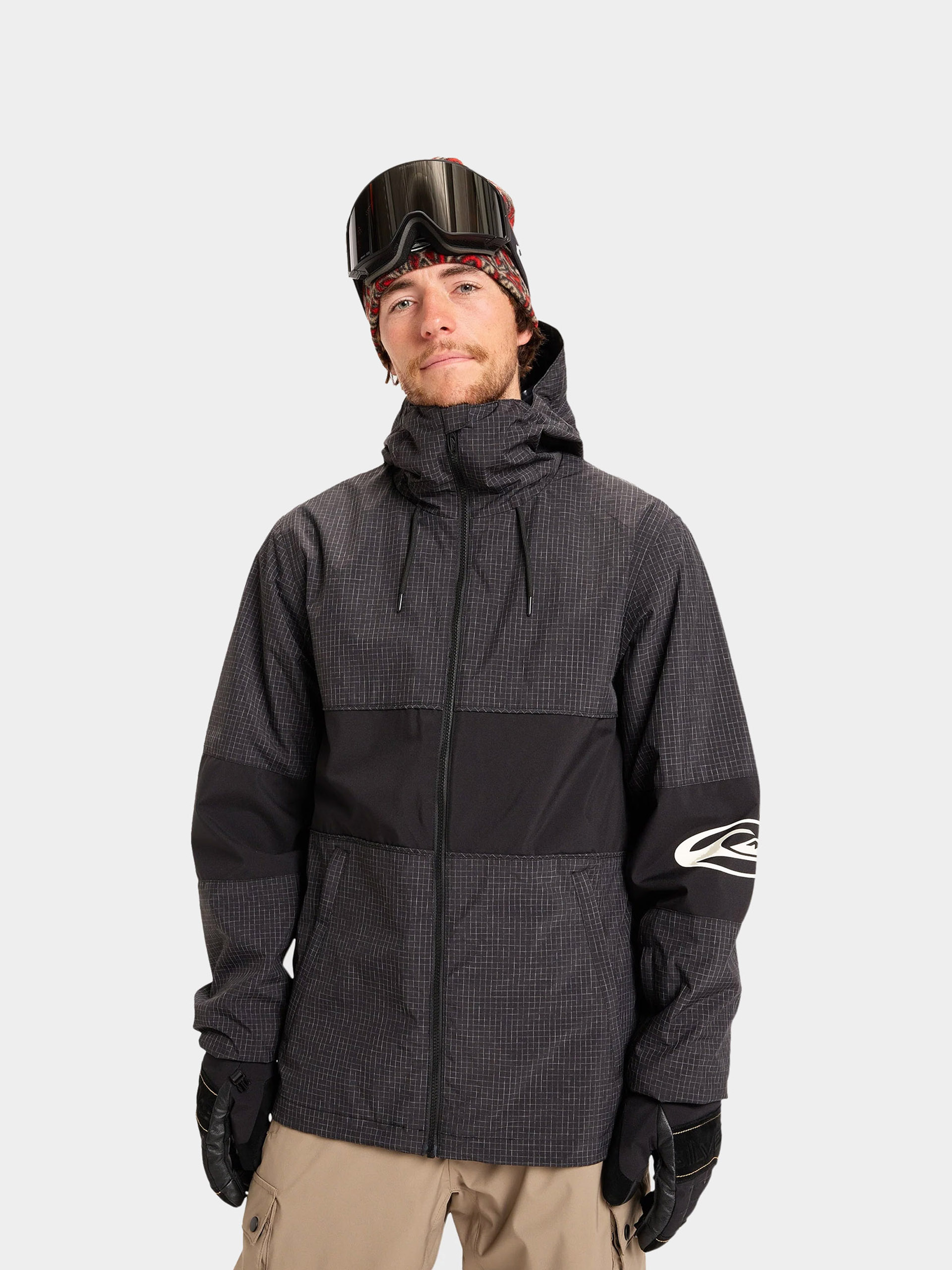 Mens Quiksilver High In The Hood Snowboard jacket (black)