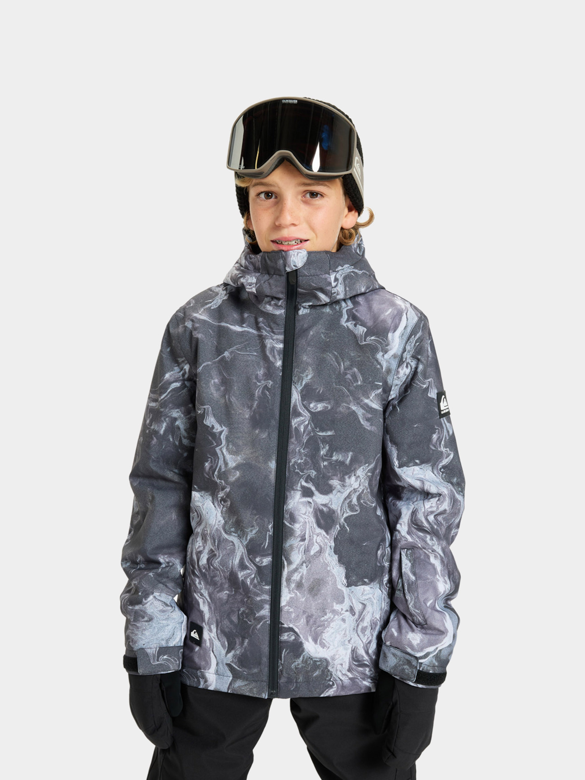 Quiksilver Snowboard Jacke Mission Printed JR (true black)