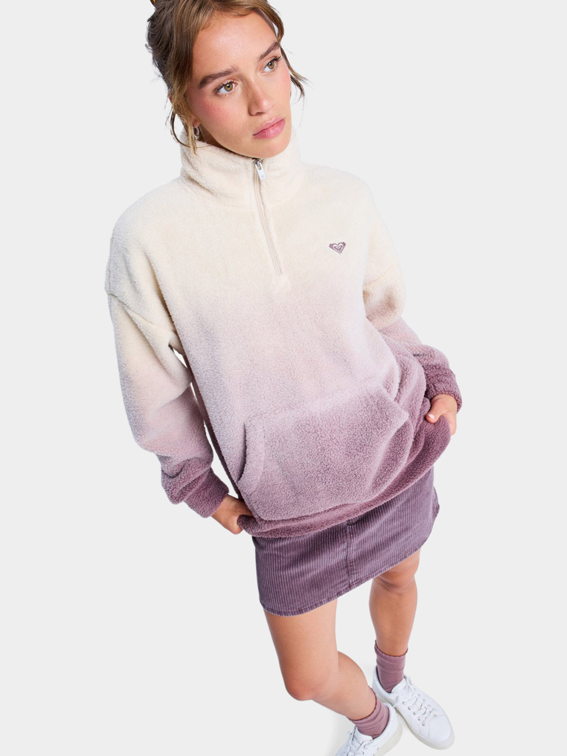 Womens Roxy Fleece  Live Out Loud Gradient (huckleberry)