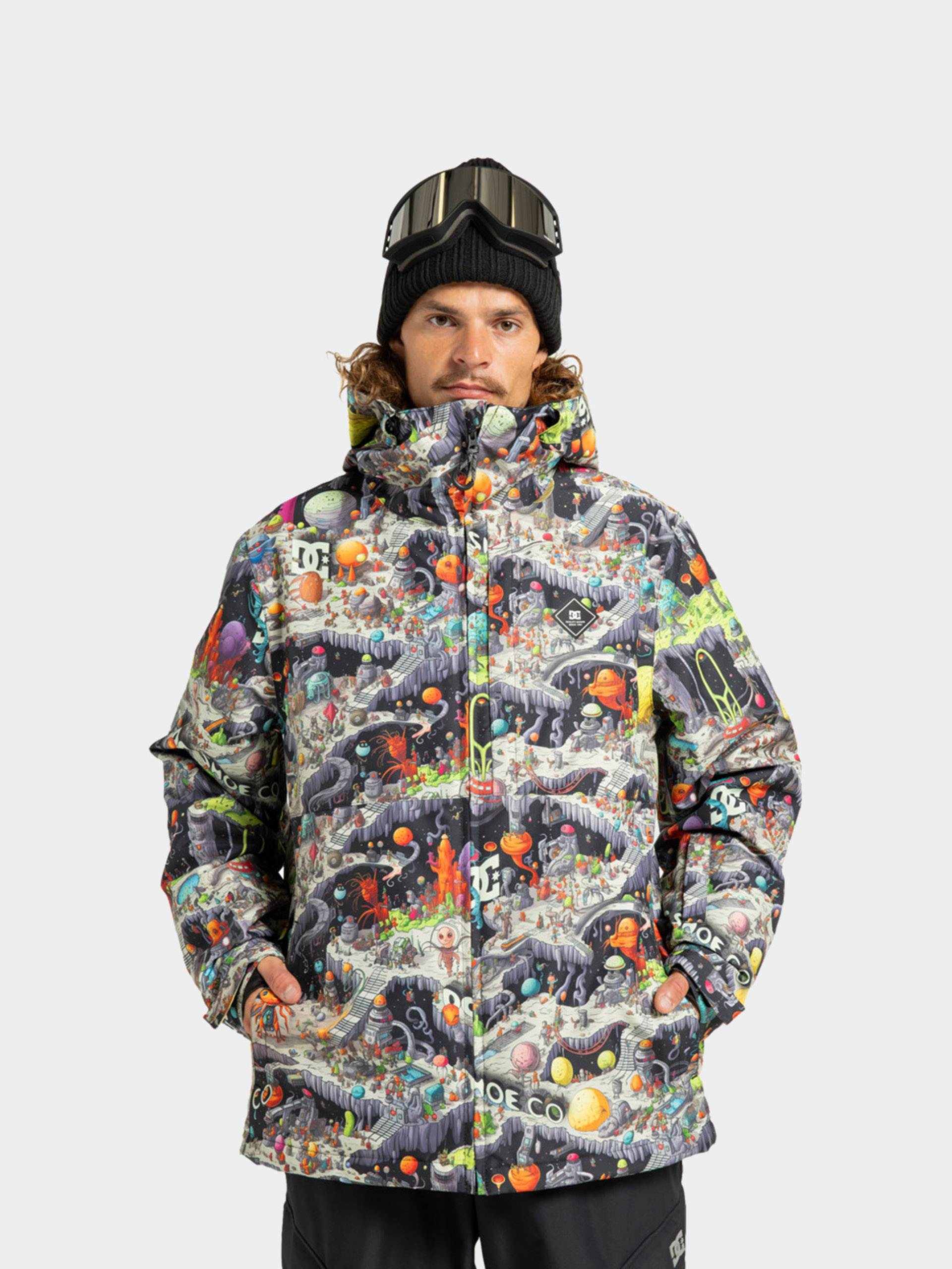 DC Snowboard jacket Basis Print - multicolor (outer world black)