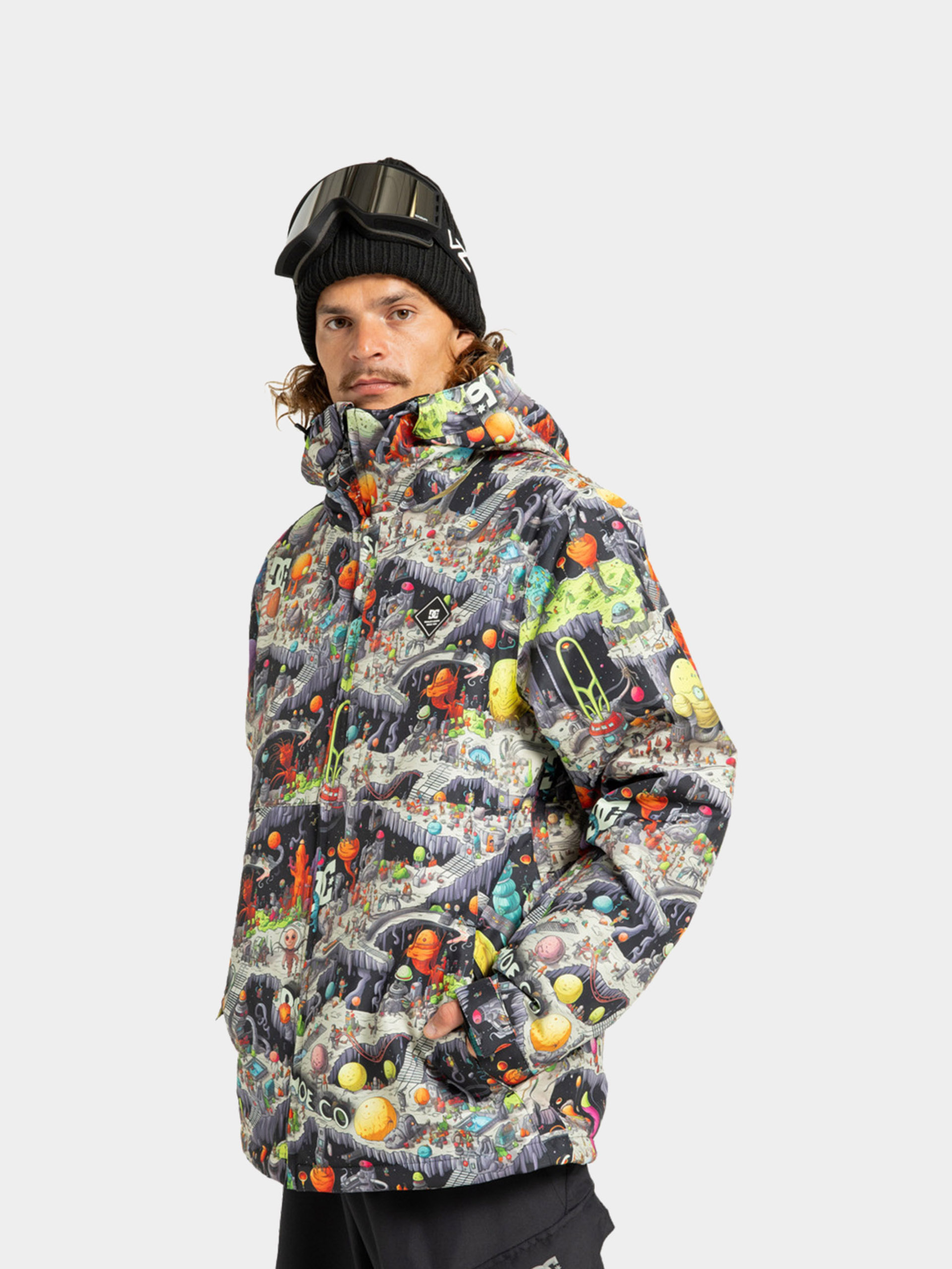 DC Snowboard jacket Basis Print (outer world black)