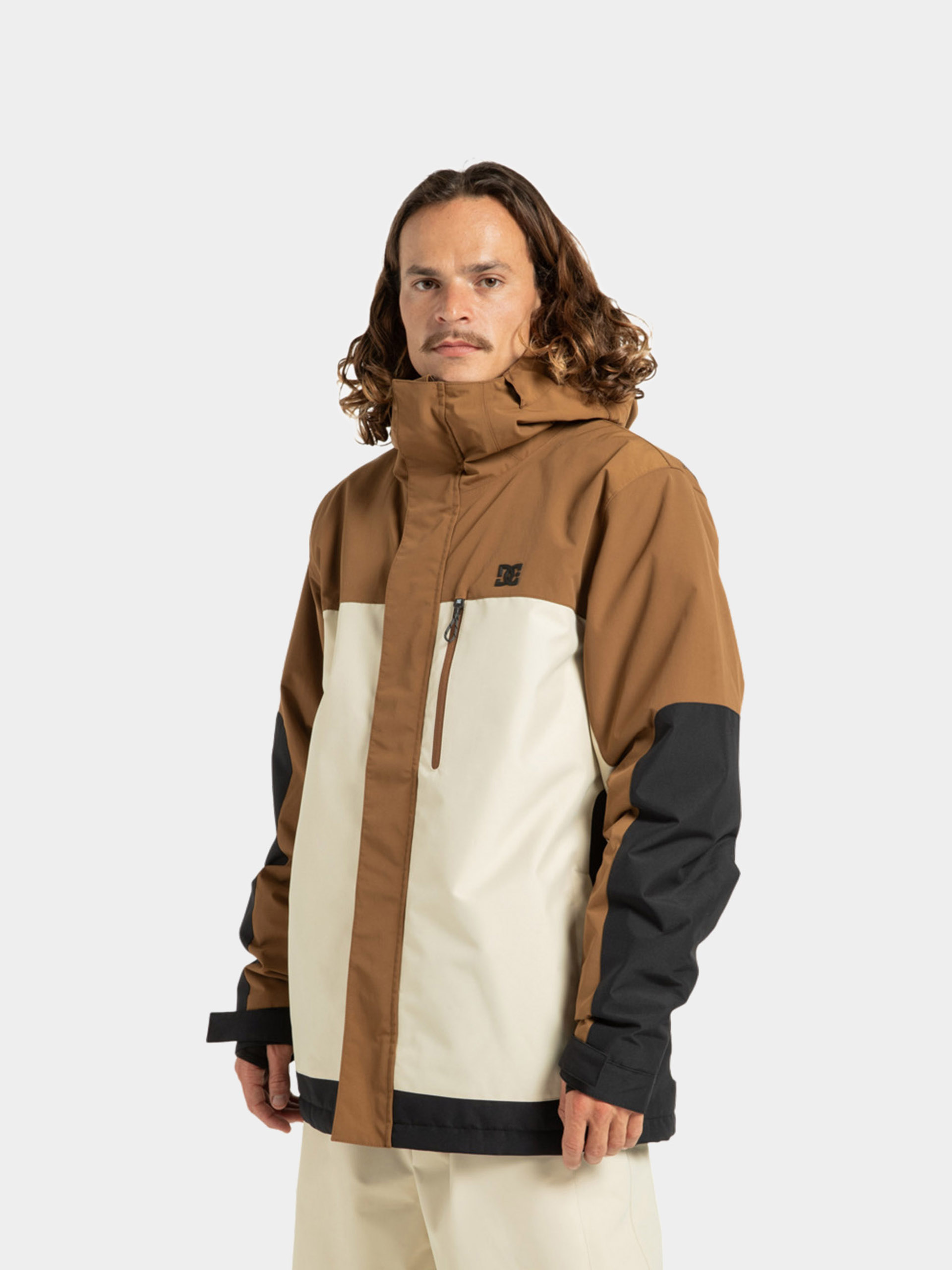 DC Snowboard Jacke Defiant - Braun, Beige (oatmeal)