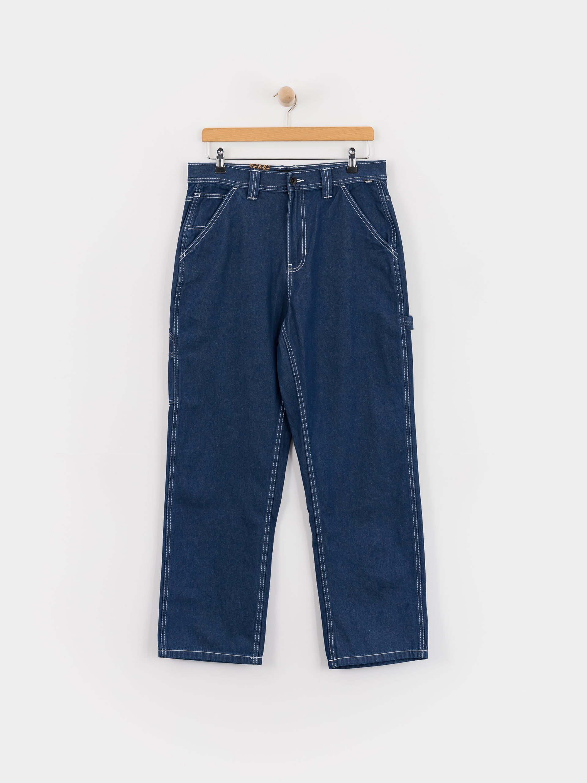 Vans Drill Chore Carpenter Loose Denim Pants - navy blue (indigo