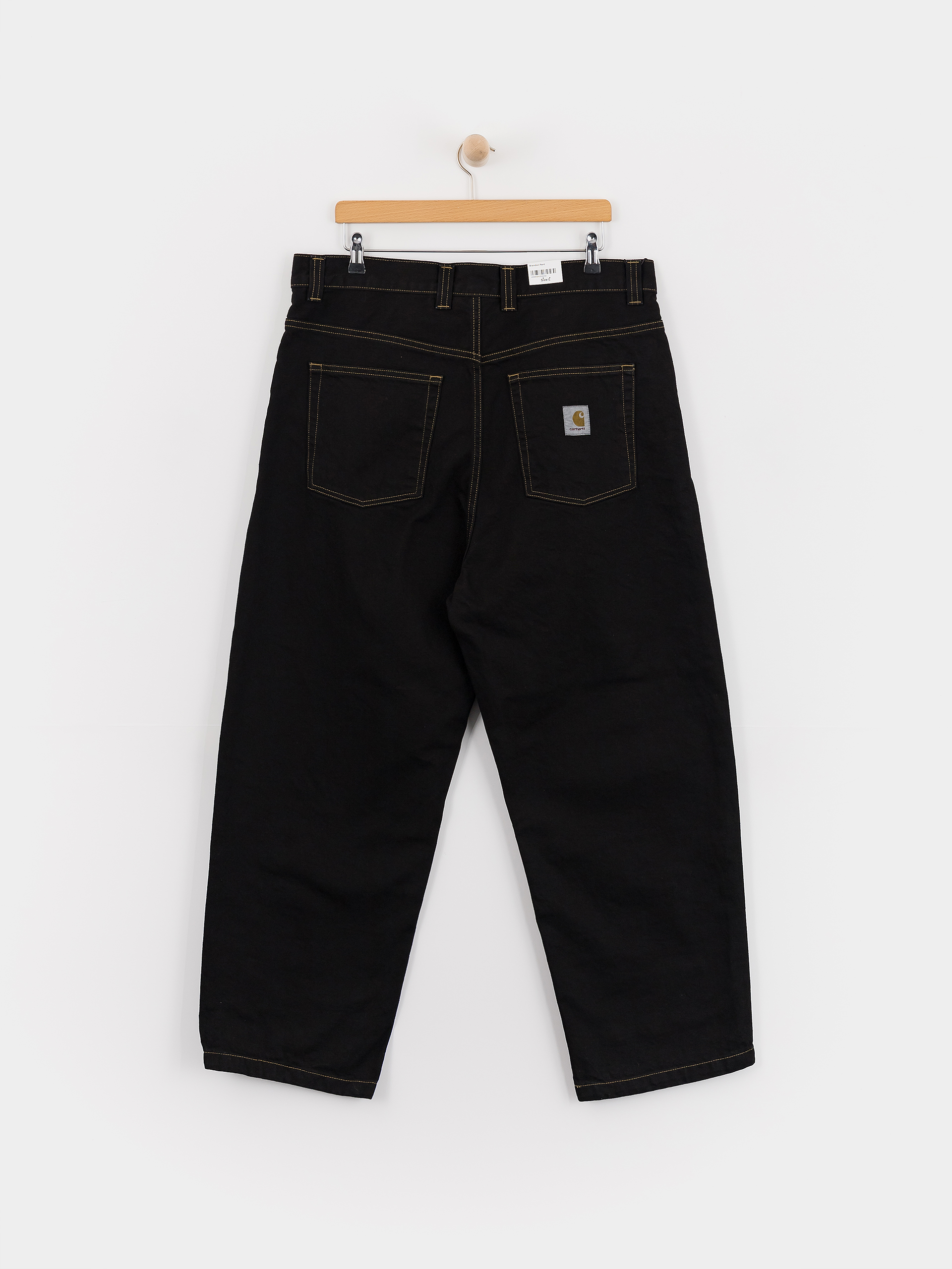 パンツ CARHARTT BRANDON PANTS BLACK RINSED Carhartt WIP Brandon Pants - black (black rinsed)