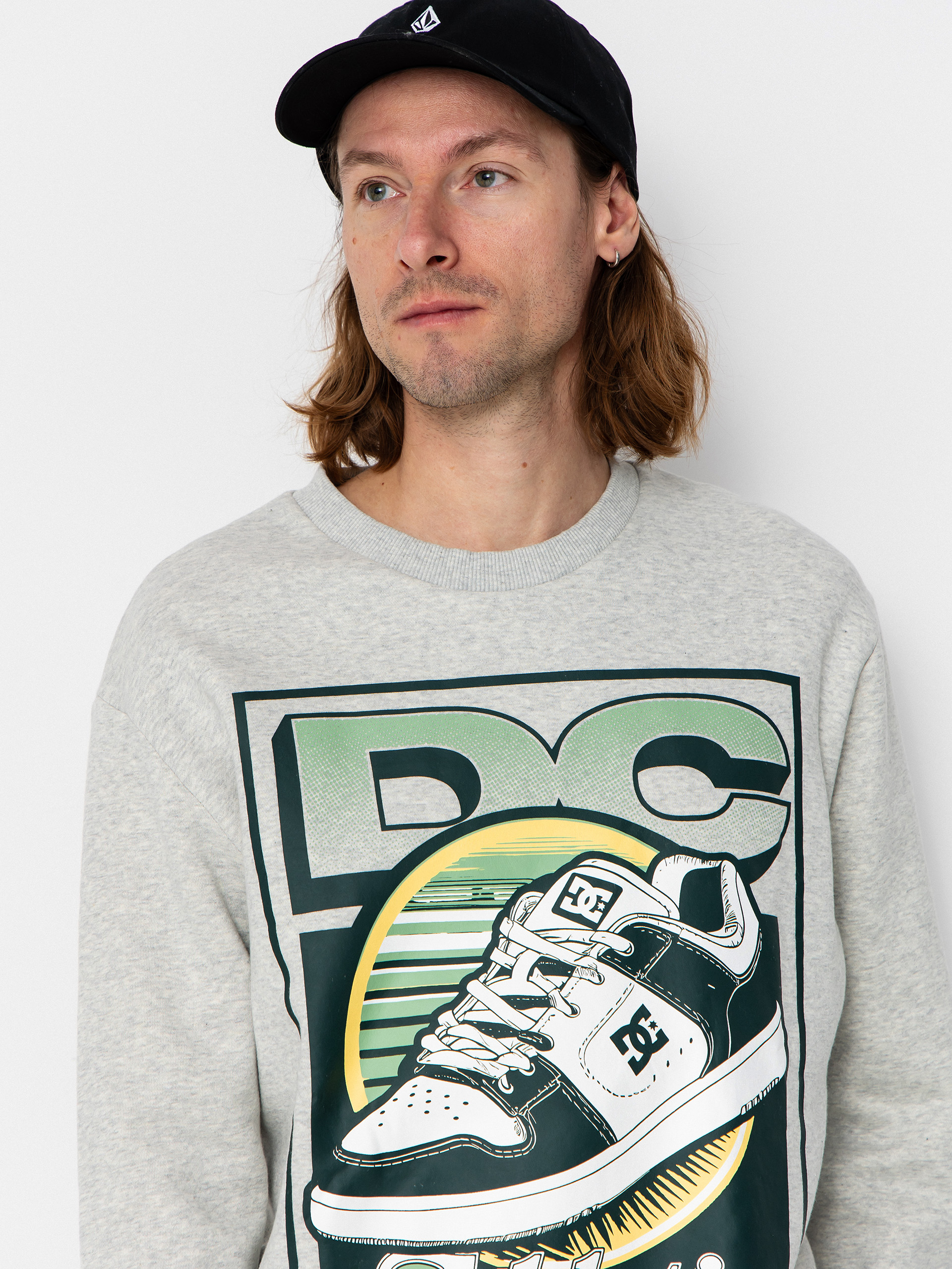 DC Sweatshirt Manteca Tribute Crew (light heather grey)
