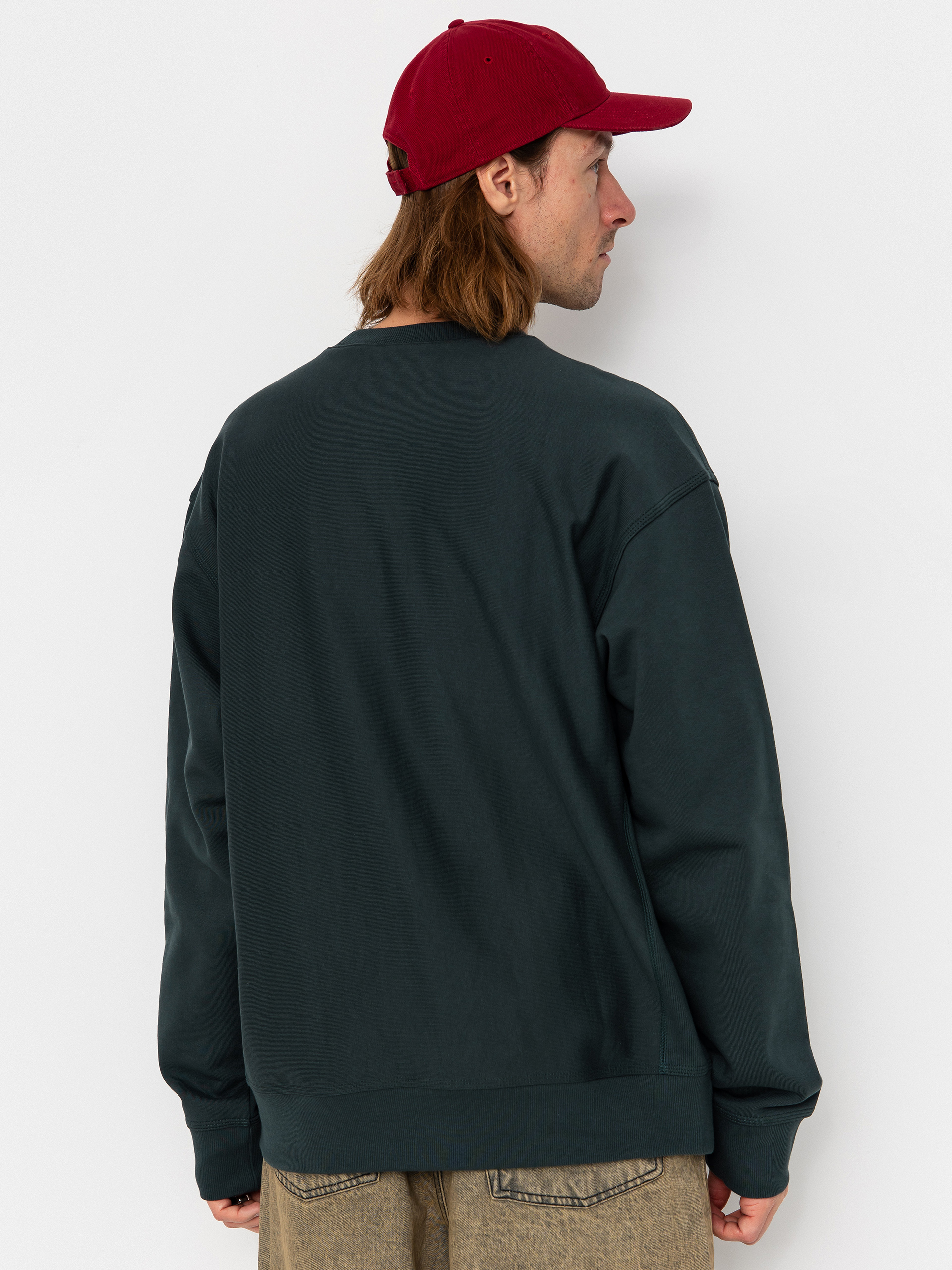 Carhartt WIP Sweatshirt American Script (kale green)