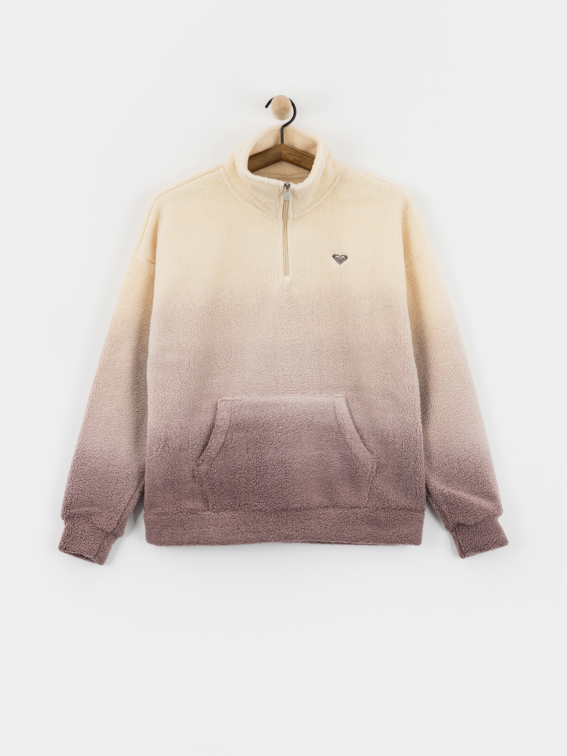 Damen Roxy Fleece Jacke Live Out Loud Gradient (huckleberry)