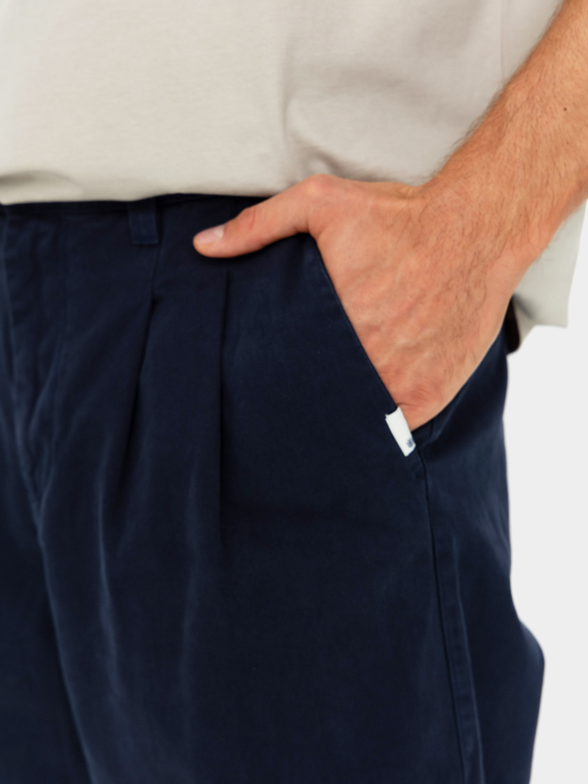 Element Big Pleated Chino Hose (eclipse navy)