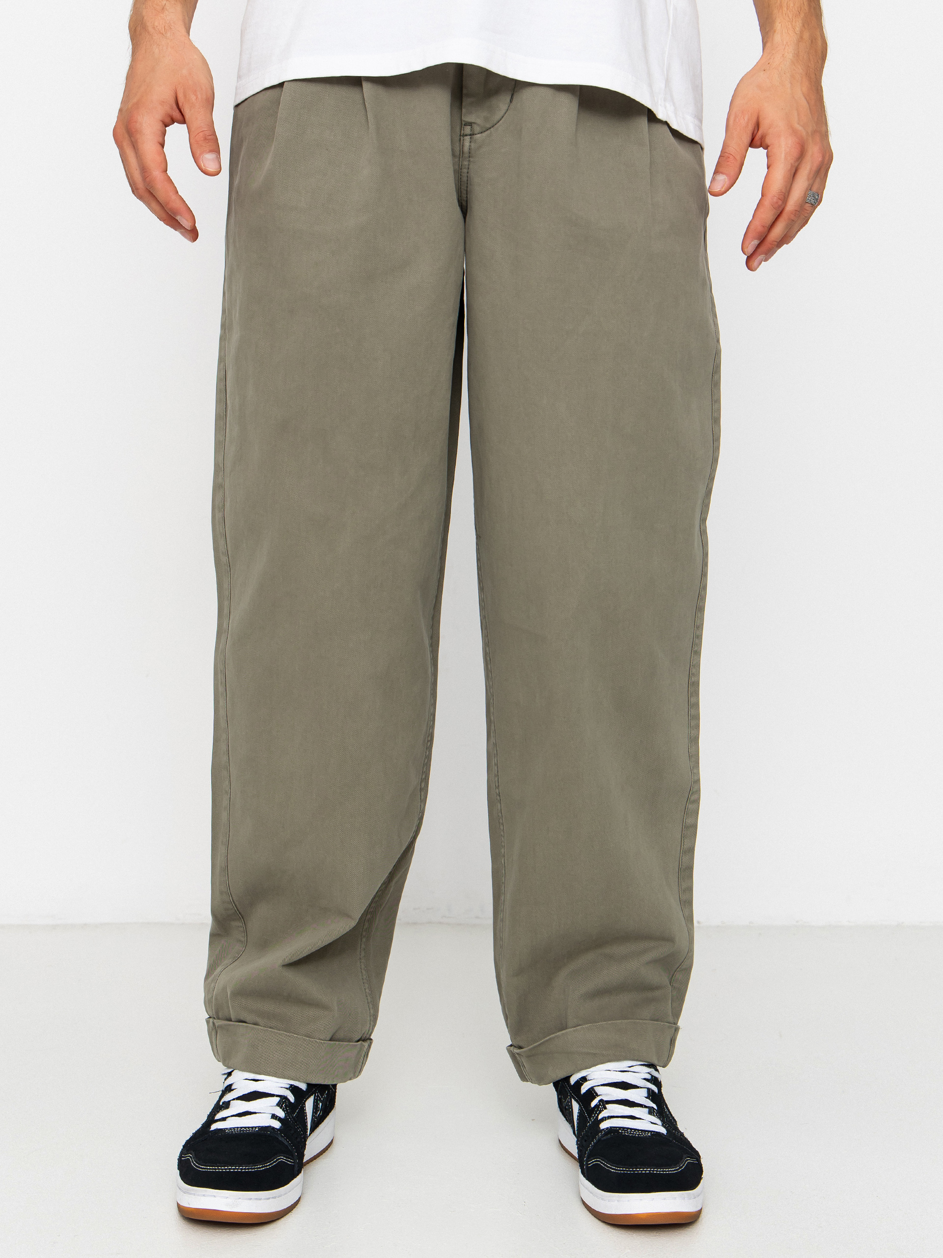 Element Big Pleated Chino Pants (kalamata)