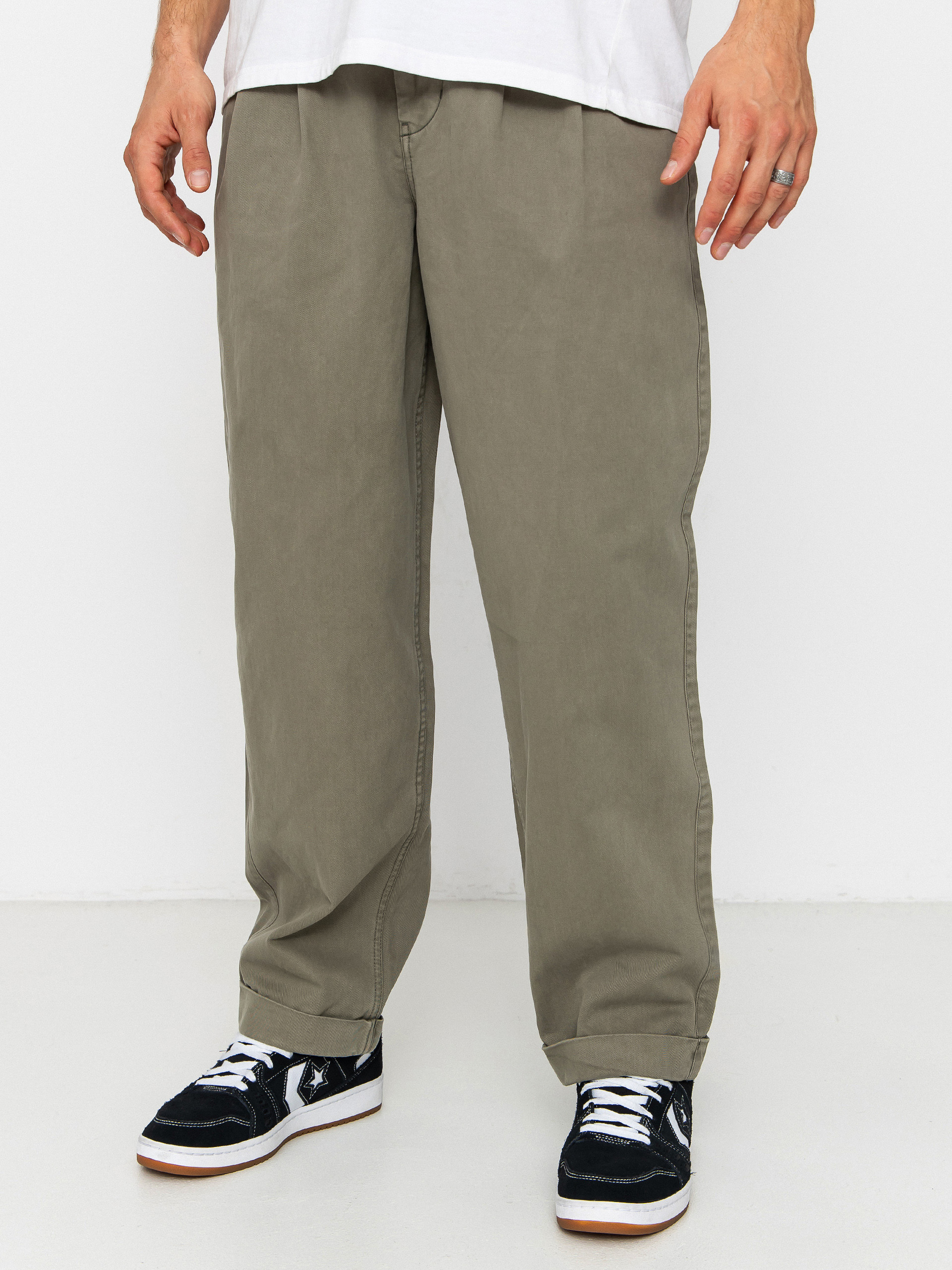 Element Big Pleated Chino Hose (kalamata)