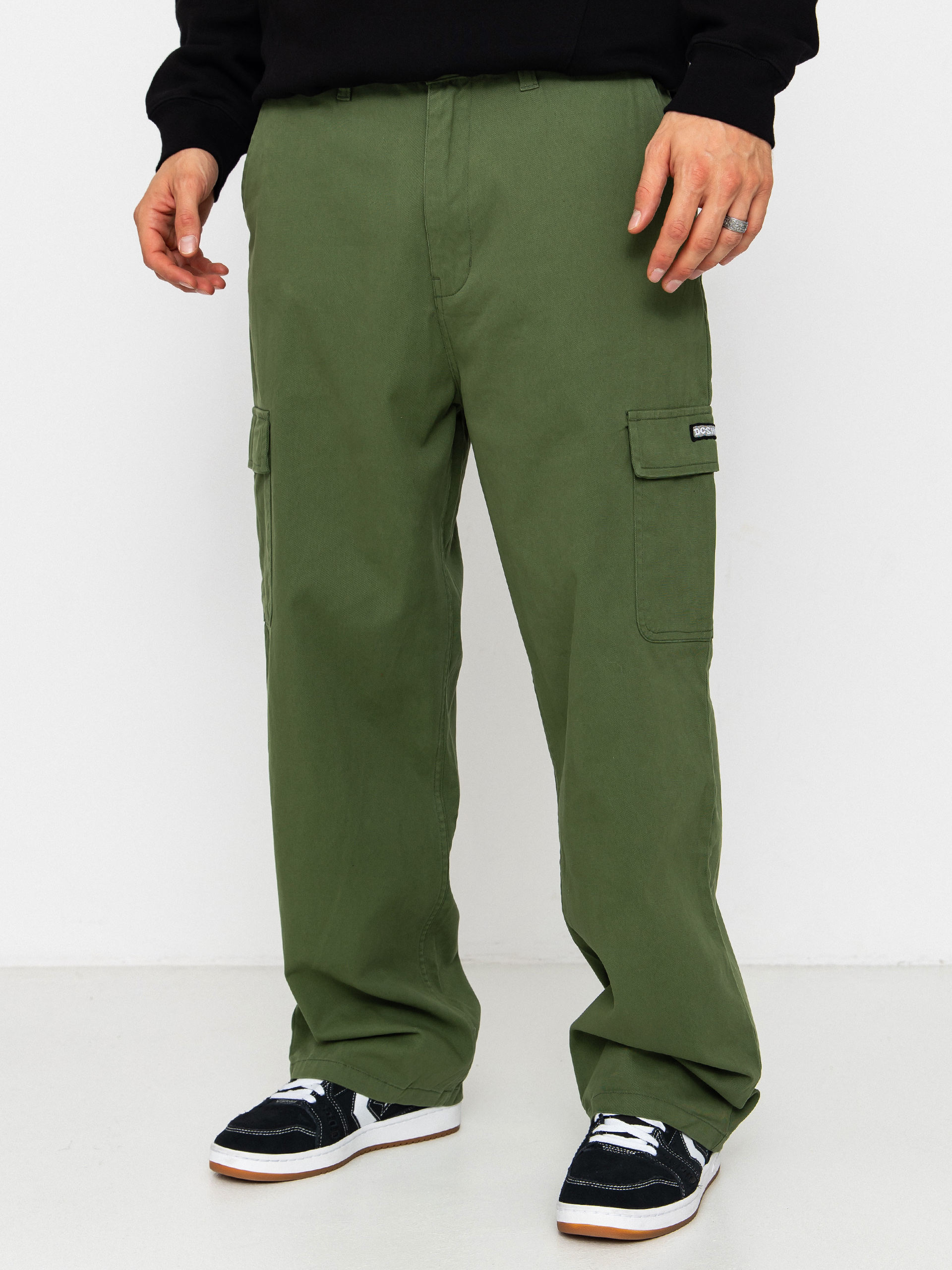 DC Worker Baggy Chino Cargo Hose (bronze green)