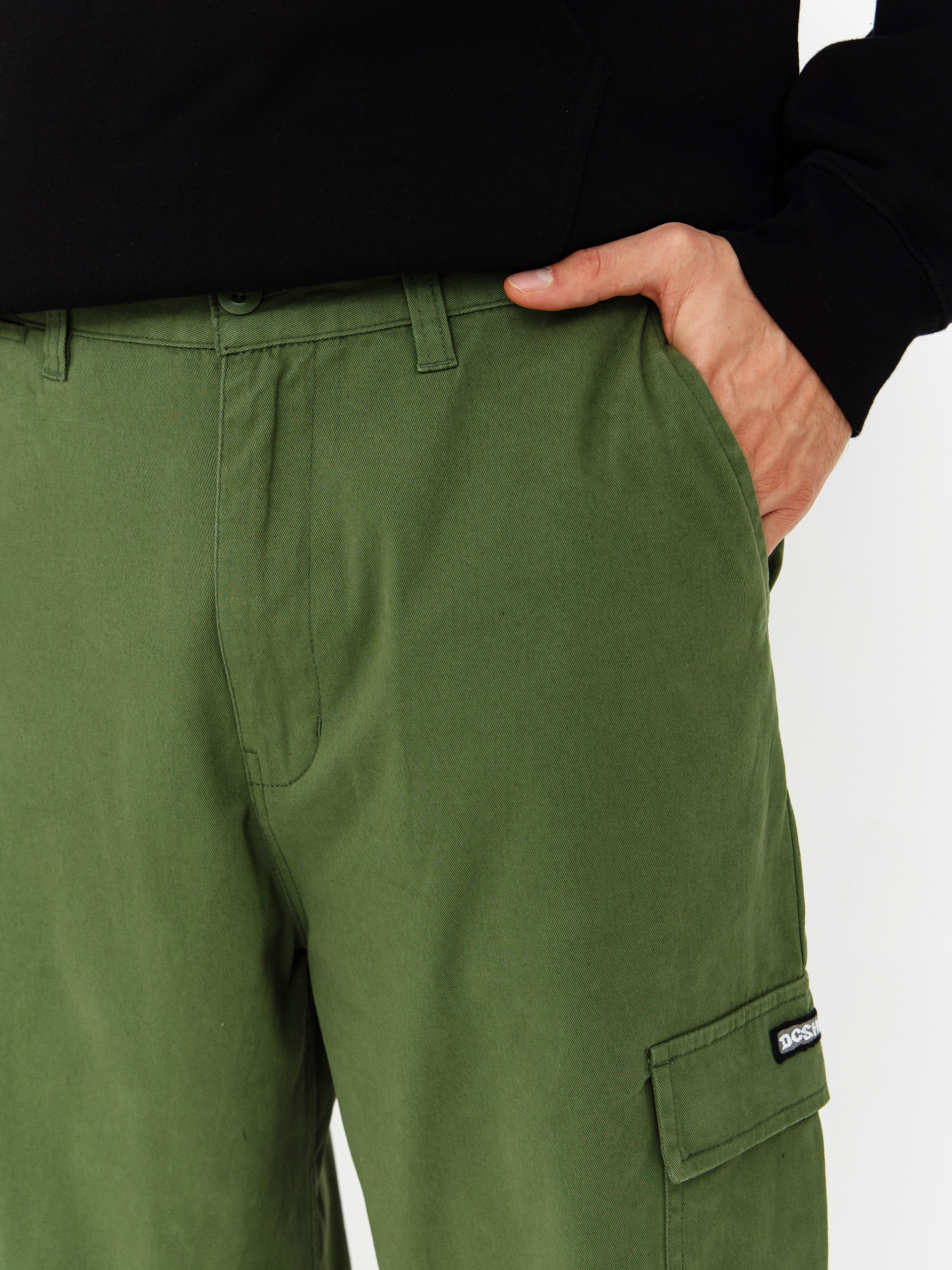 DC Worker Baggy Chino Cargo Pants (bronze green)