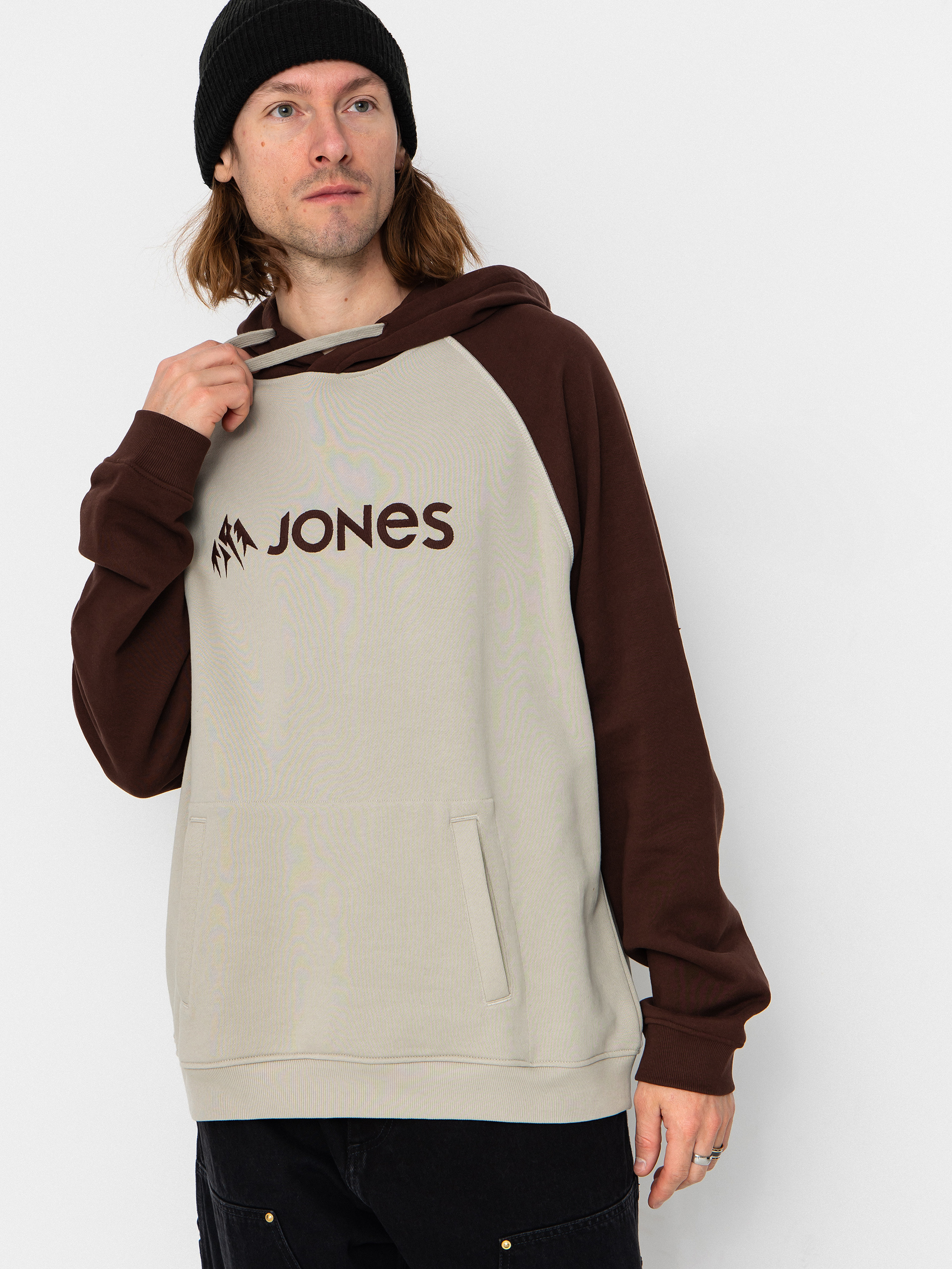 Jones Snowboards Hoodie Truckee Org Cot (smoke gray)