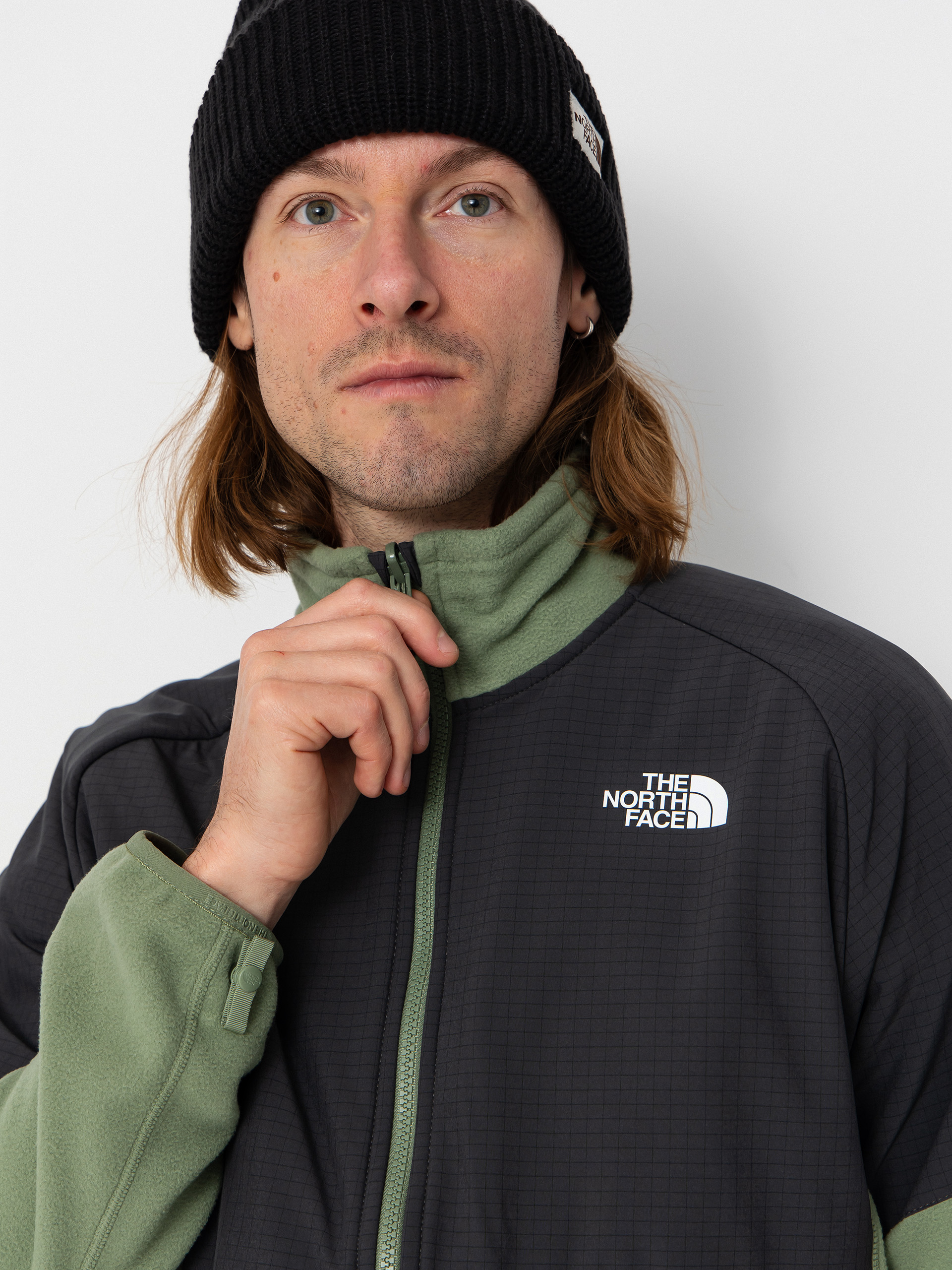 Herren The North Face Jacke Glacier HVWT (bark mist/aspha)