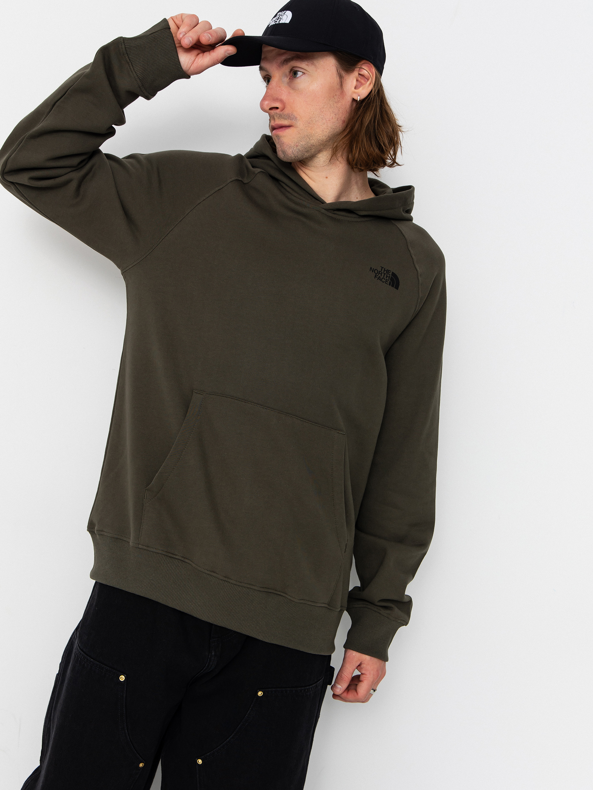 The North Face Hoodie Box Nse Edge Of Light Infill Raglan HD (new taupe green/tnf bla)