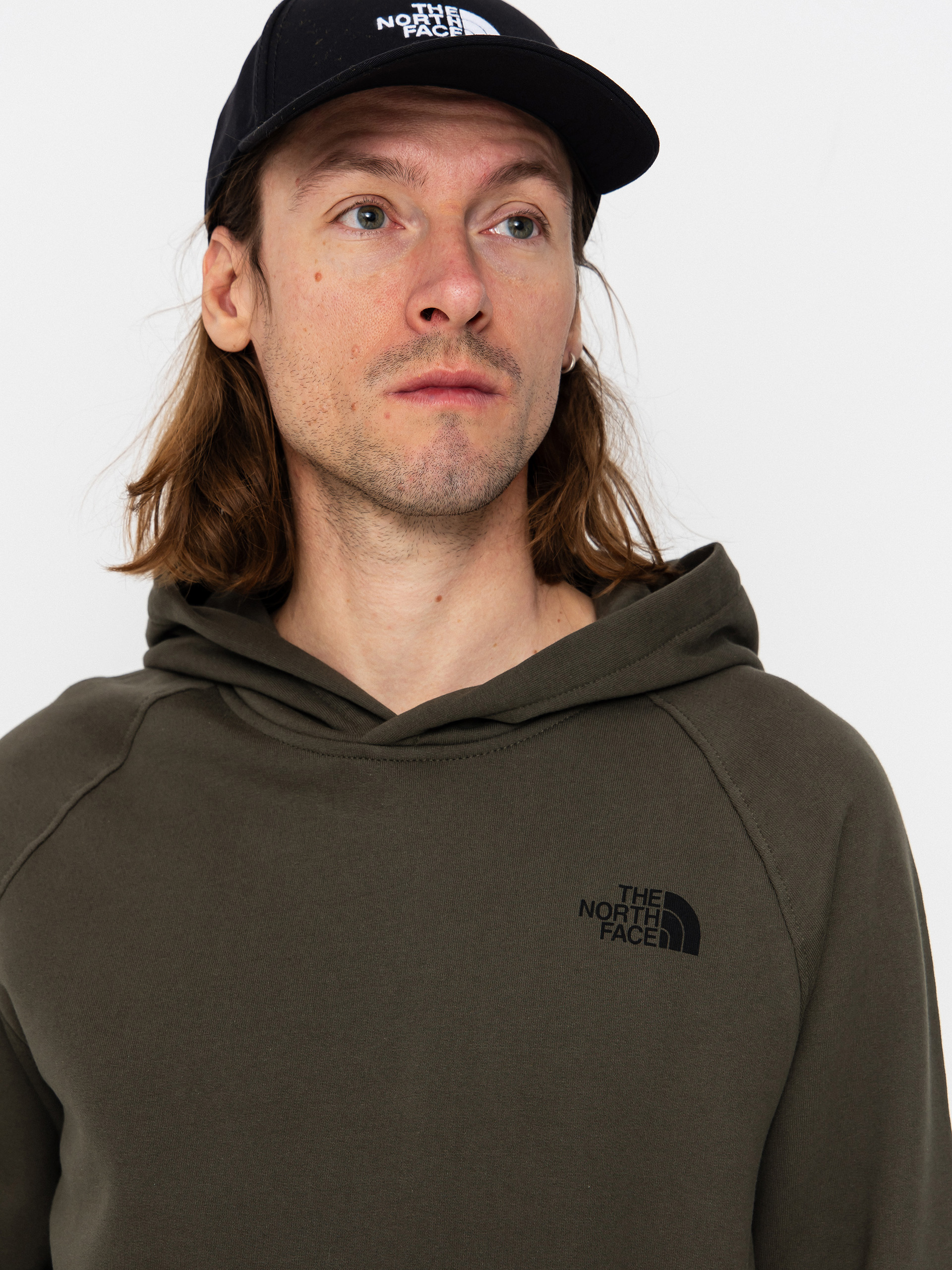 The North Face Hoodie Box Nse Edge Of Light Infill Raglan HD (new taupe green/tnf bla)