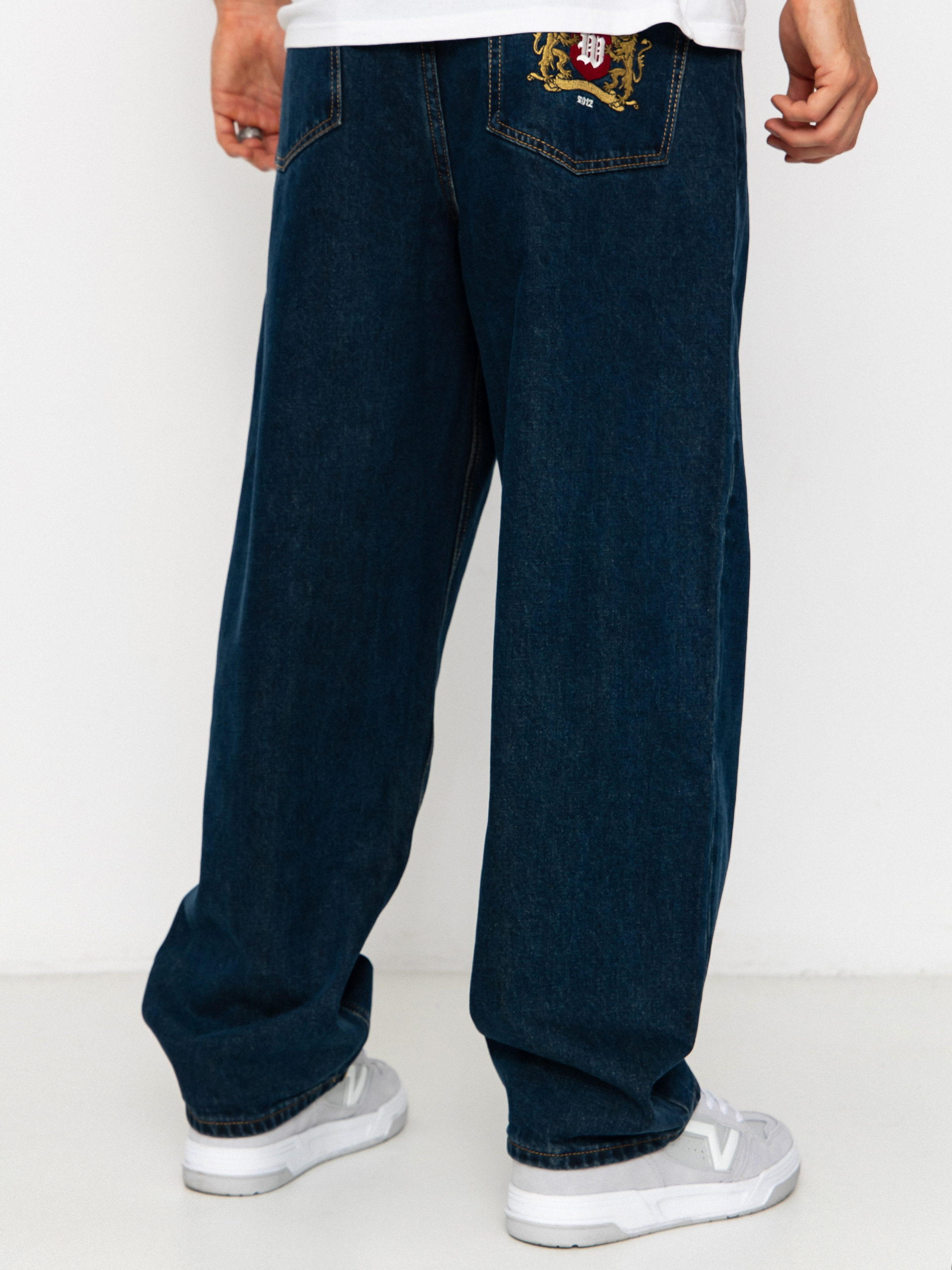 Wasted Paris Pants Crest Casper (raw blue)
