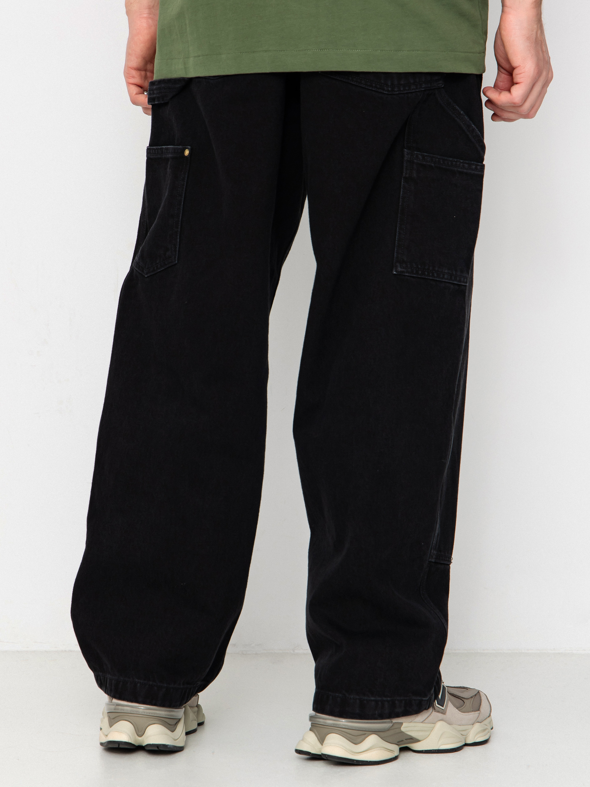 Carhartt WIP Pants Nash Double Knee - black (black/stone washed)