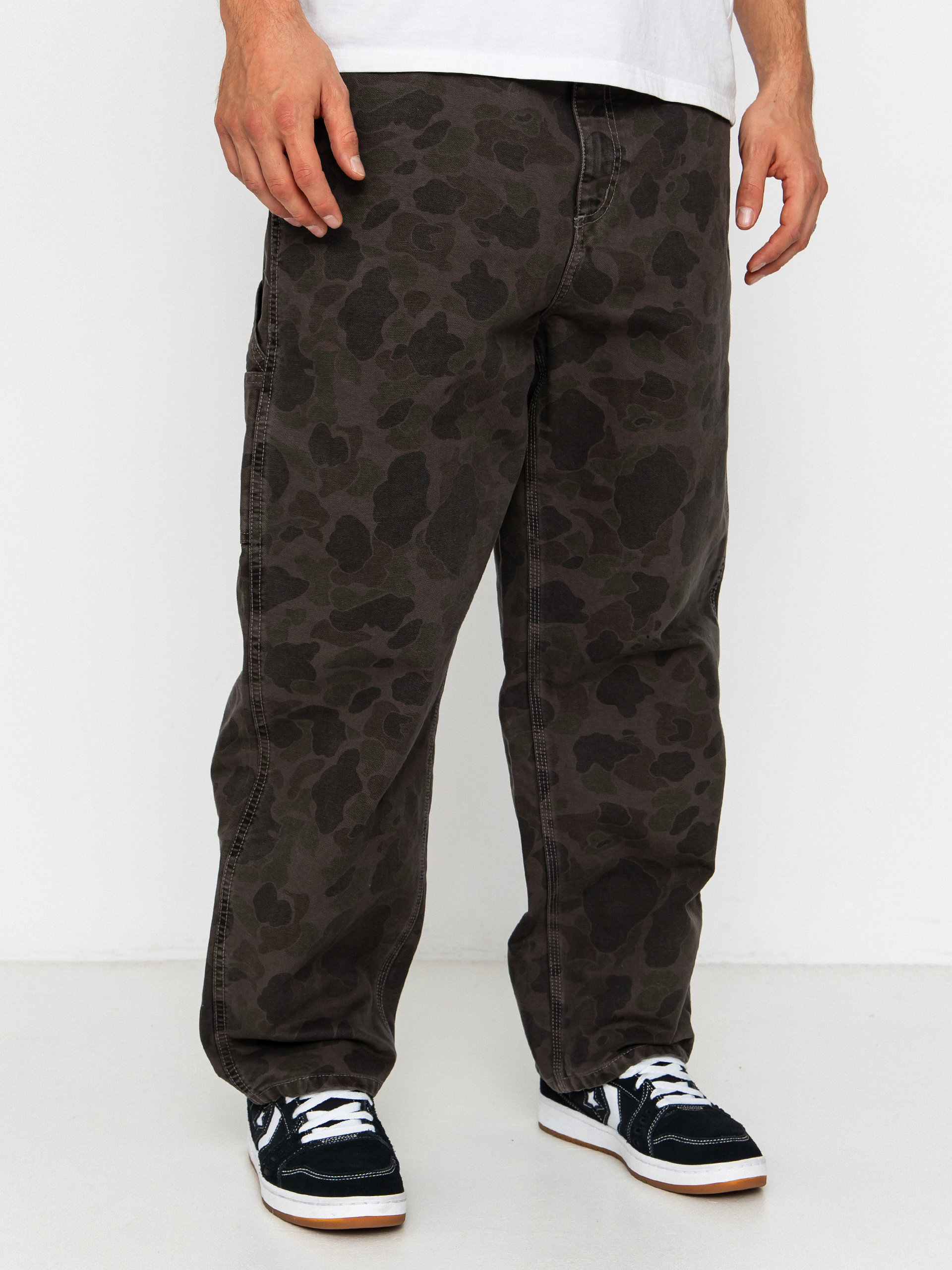 Carhartt WIP Hose Duck Single Knee (camo duck/green/porphyry/garment dyed)