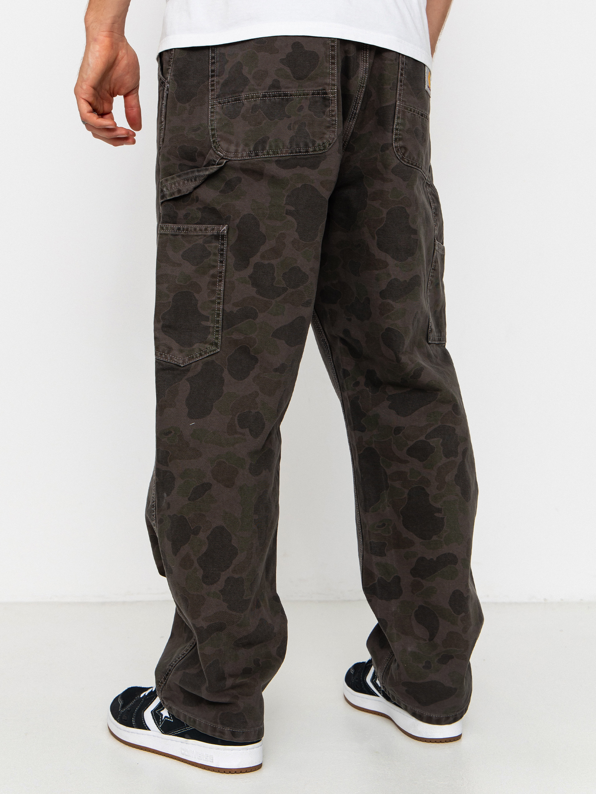 Carhartt WIP Hose Duck Single Knee (camo duck/green/porphyry/garment dyed)