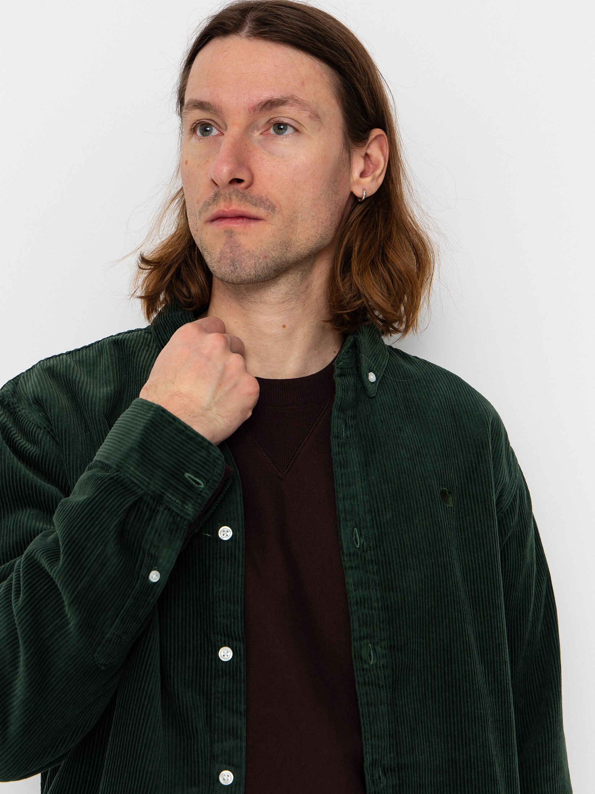 Carhartt WIP Hemd Madison Cord (sycamore tree/sycamore tree)